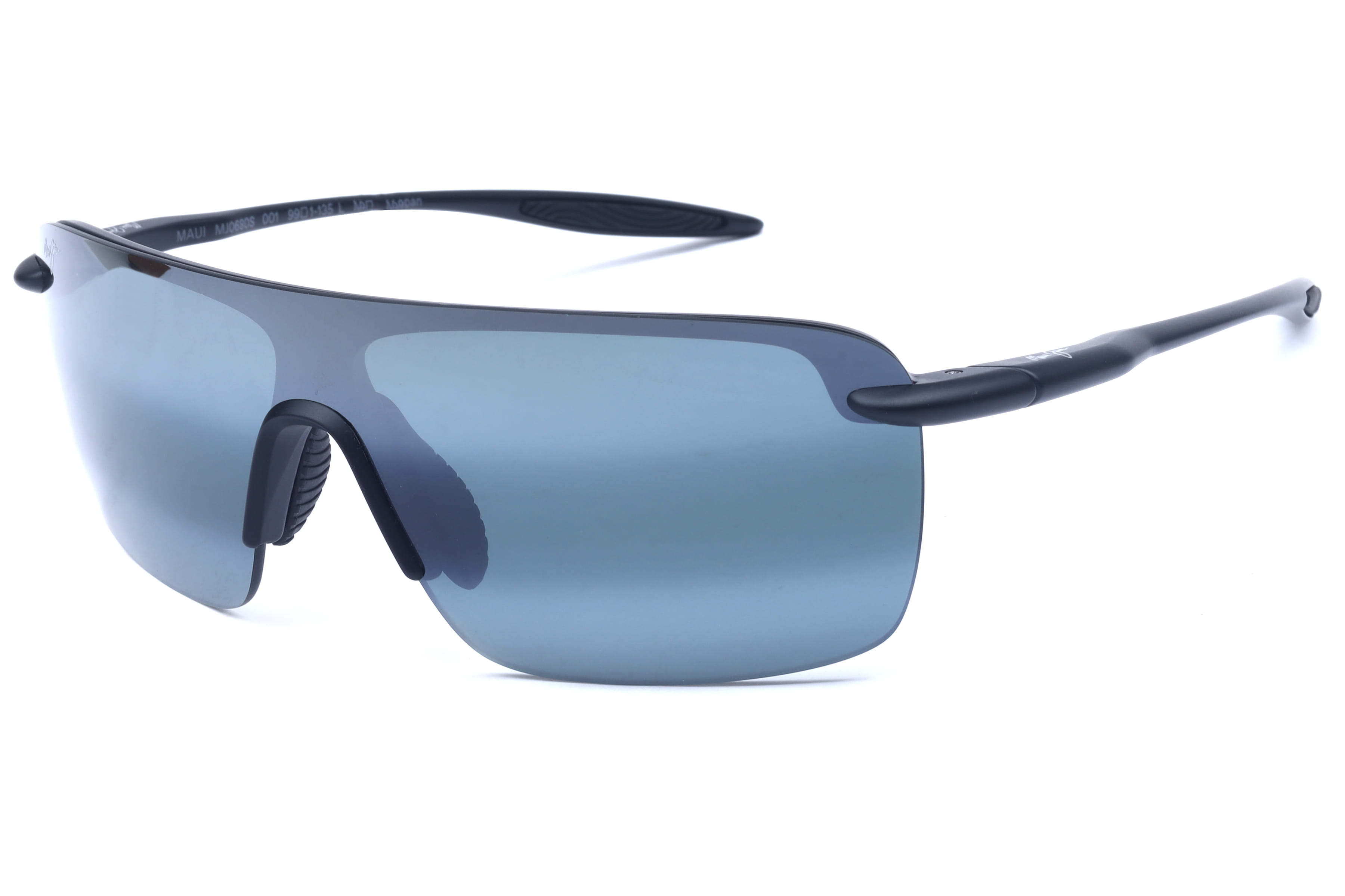 Maui Jim MJ 0680 Sunglass Matt Black Male RimLess Shell Sunglass — Matt Black frame — view 1