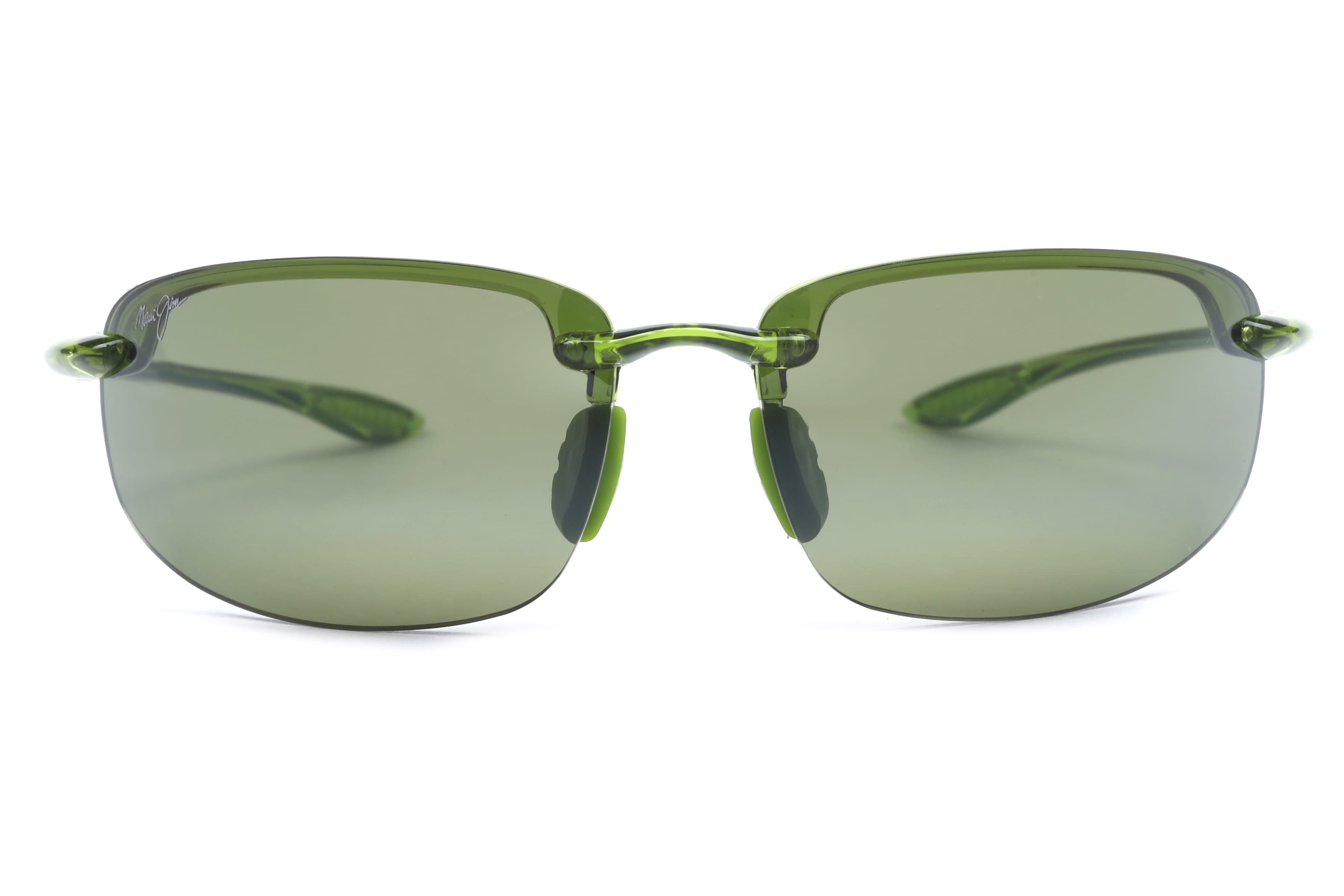 Maui Jim MJ 407 Sunglass Green Male RimLess Shell — Transparent Green frame