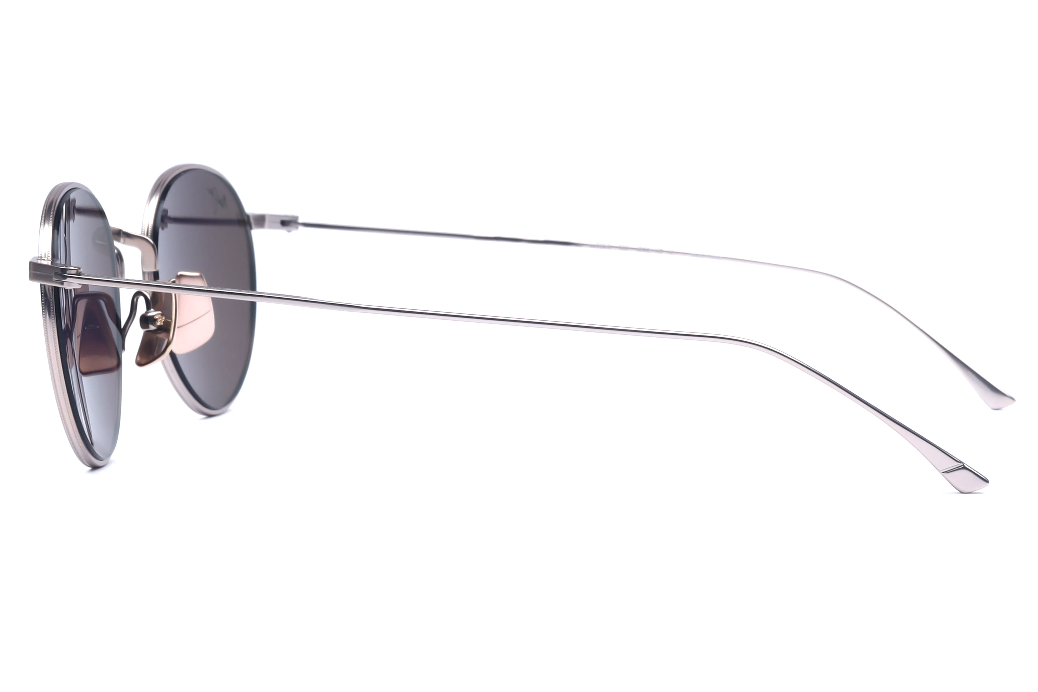 Maui Jim MJ 691 Sunglass Light Gold Unisex Full Metal Sunglass — Light Gold frame — view 3