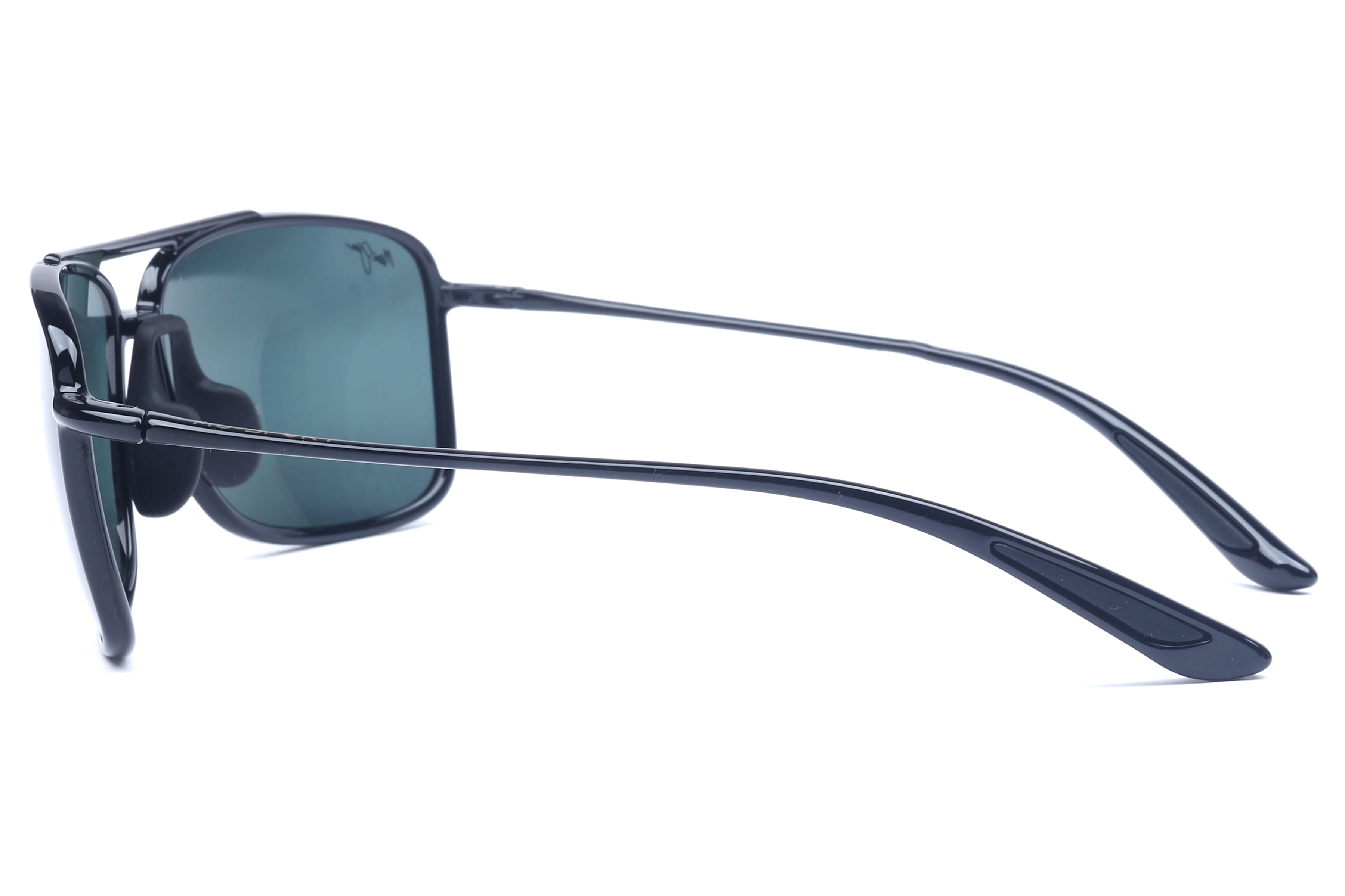 Maui Jim MJ-437 Sunglass Black Male Full Shell Sunglass — Black frame — view 3