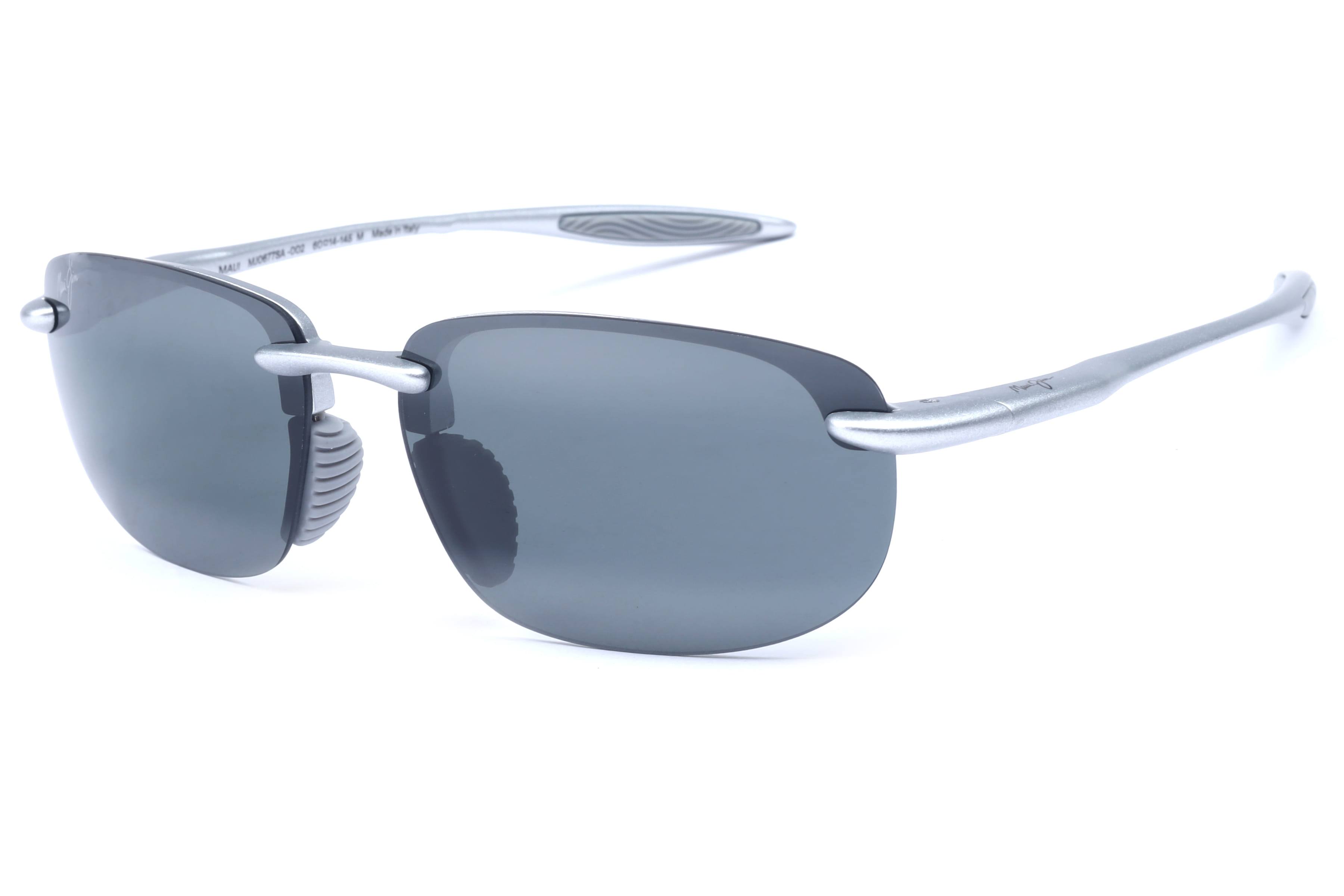 Maui Jim MJ0677SA Sunglass Silver Male RimLess Shell — Silver frame
