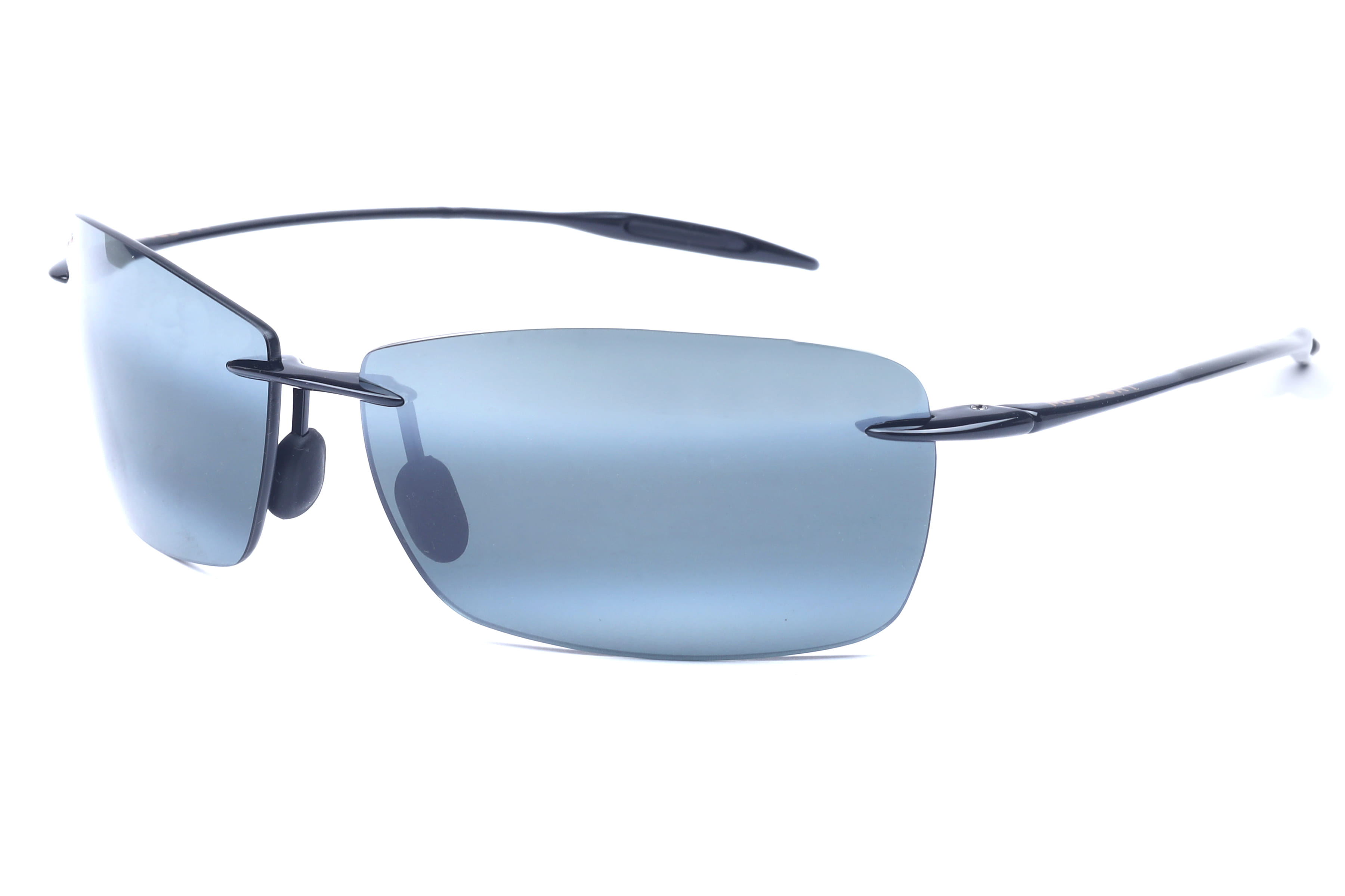 Maui Jim MJ0423S Sunglass Black Male RimLess Shell Sunglass — Black frame — view 1