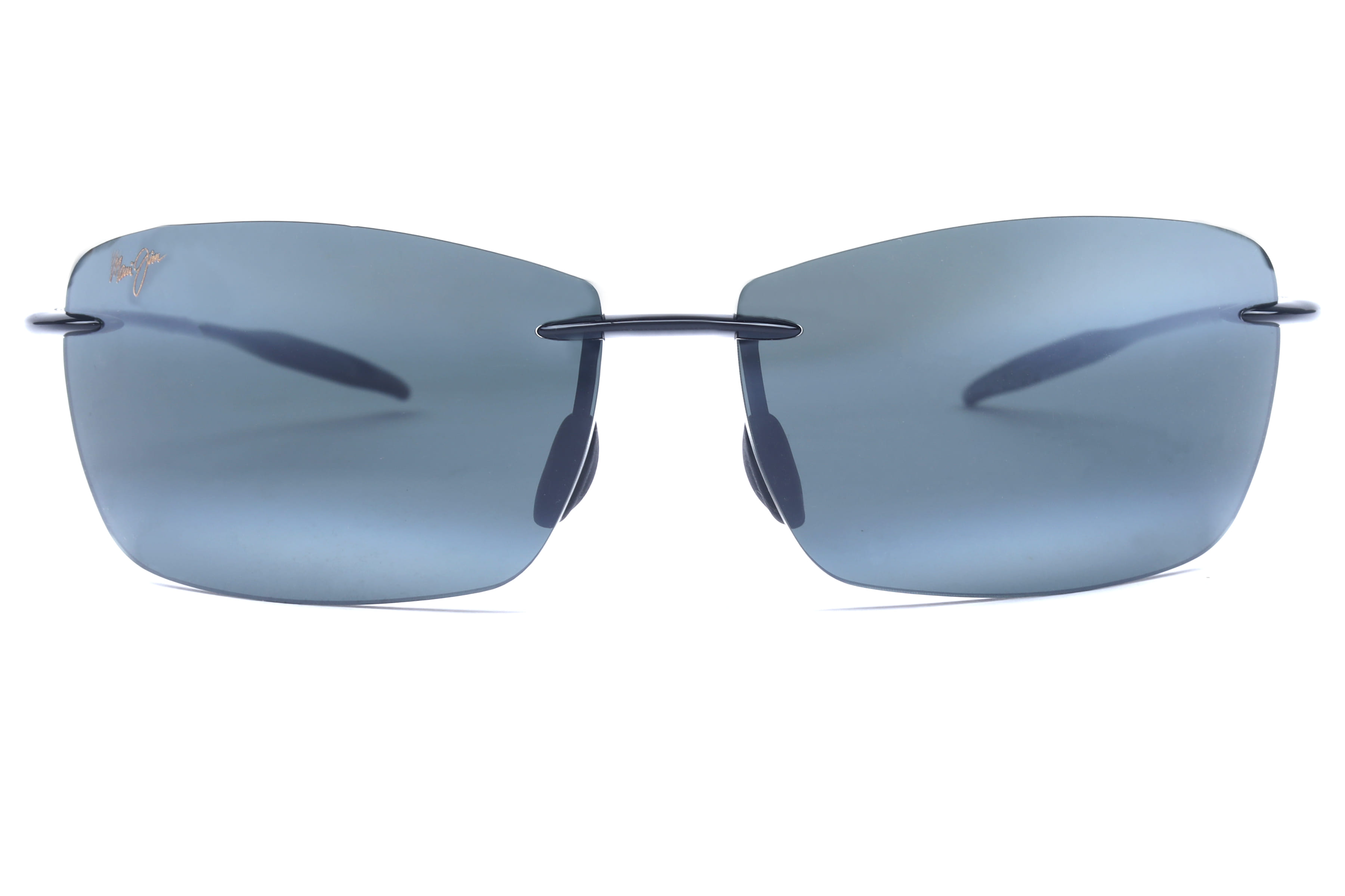 Maui Jim MJ0423S Sunglass Black Male RimLess Shell — Black frame