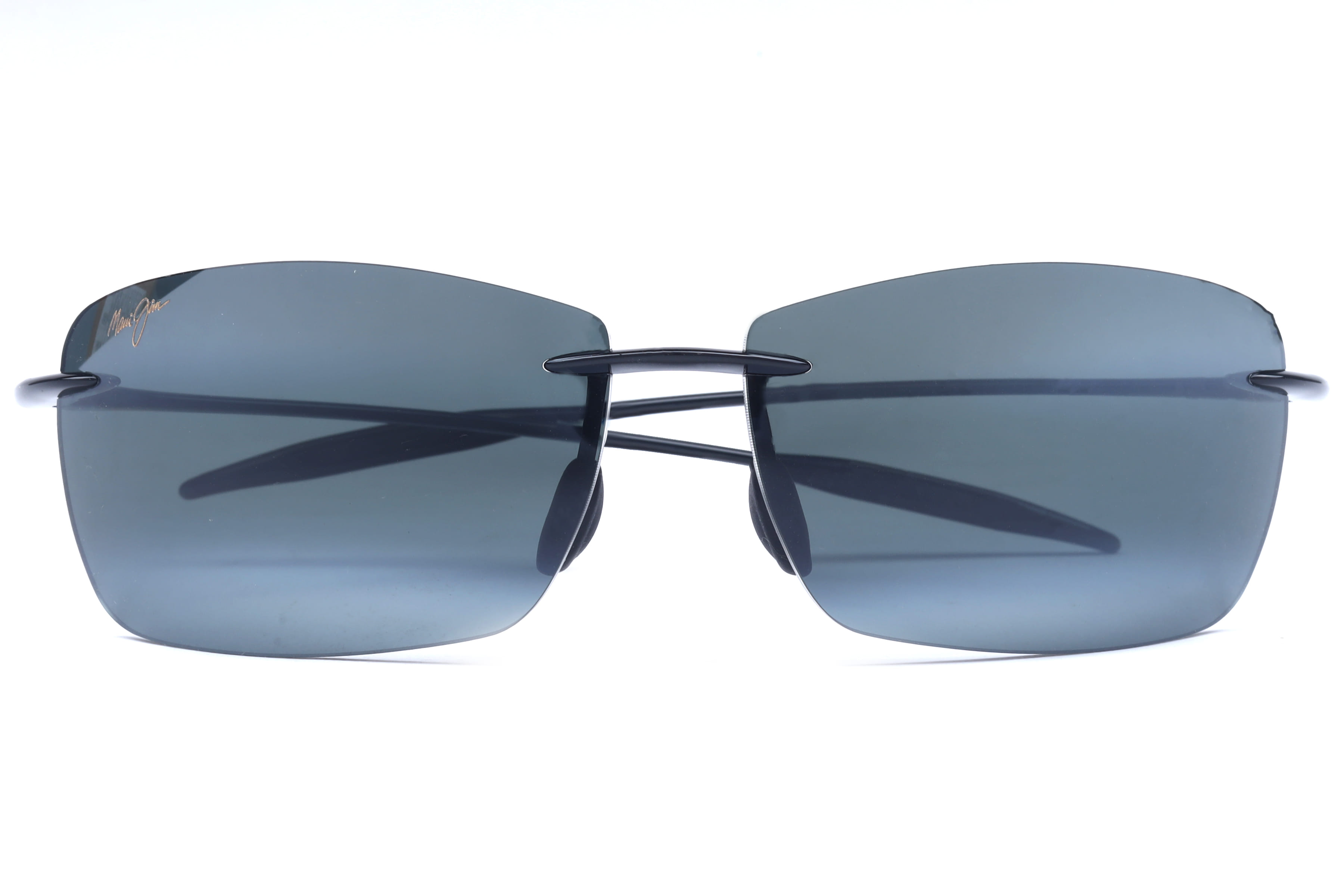 Maui Jim MJ0423S Sunglass Black Male RimLess Shell Sunglass — Black frame — view 4