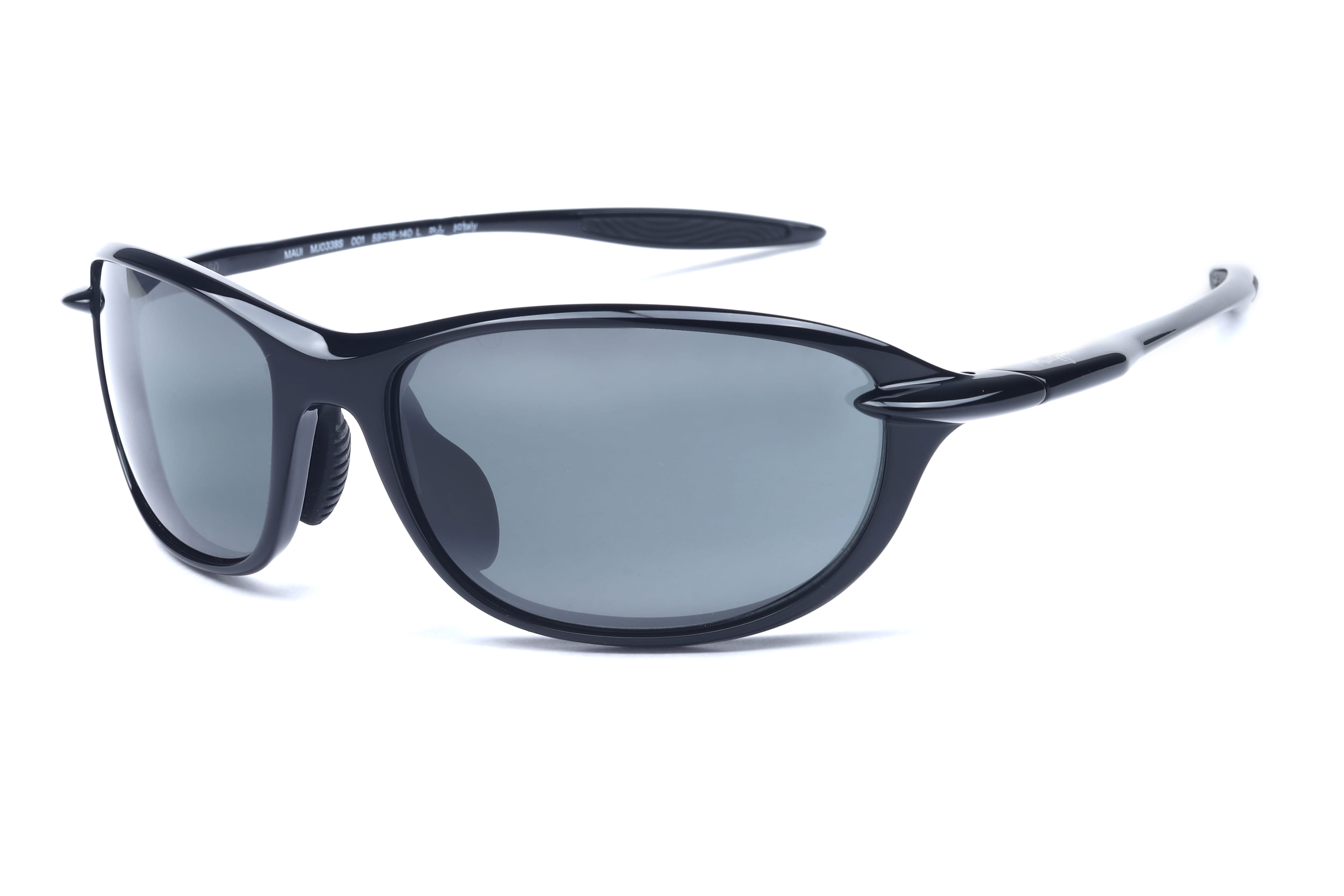 Maui Jim MJ 338-02 Sunglass Black Unisex Full Shell — Black frame