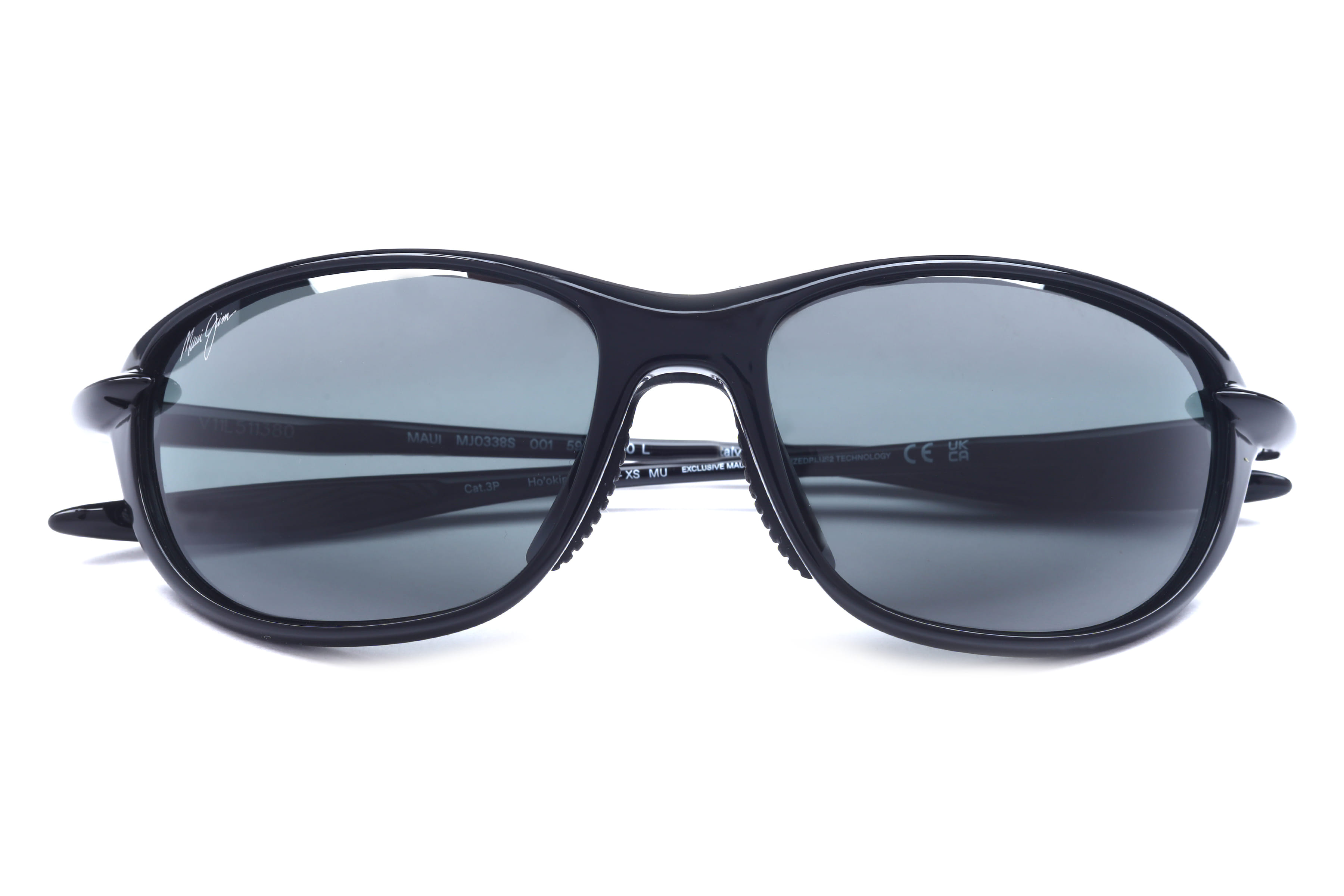 Maui Jim MJ 338-02 Sunglass Black Unisex Full Shell Sunglass — Black frame — view 5