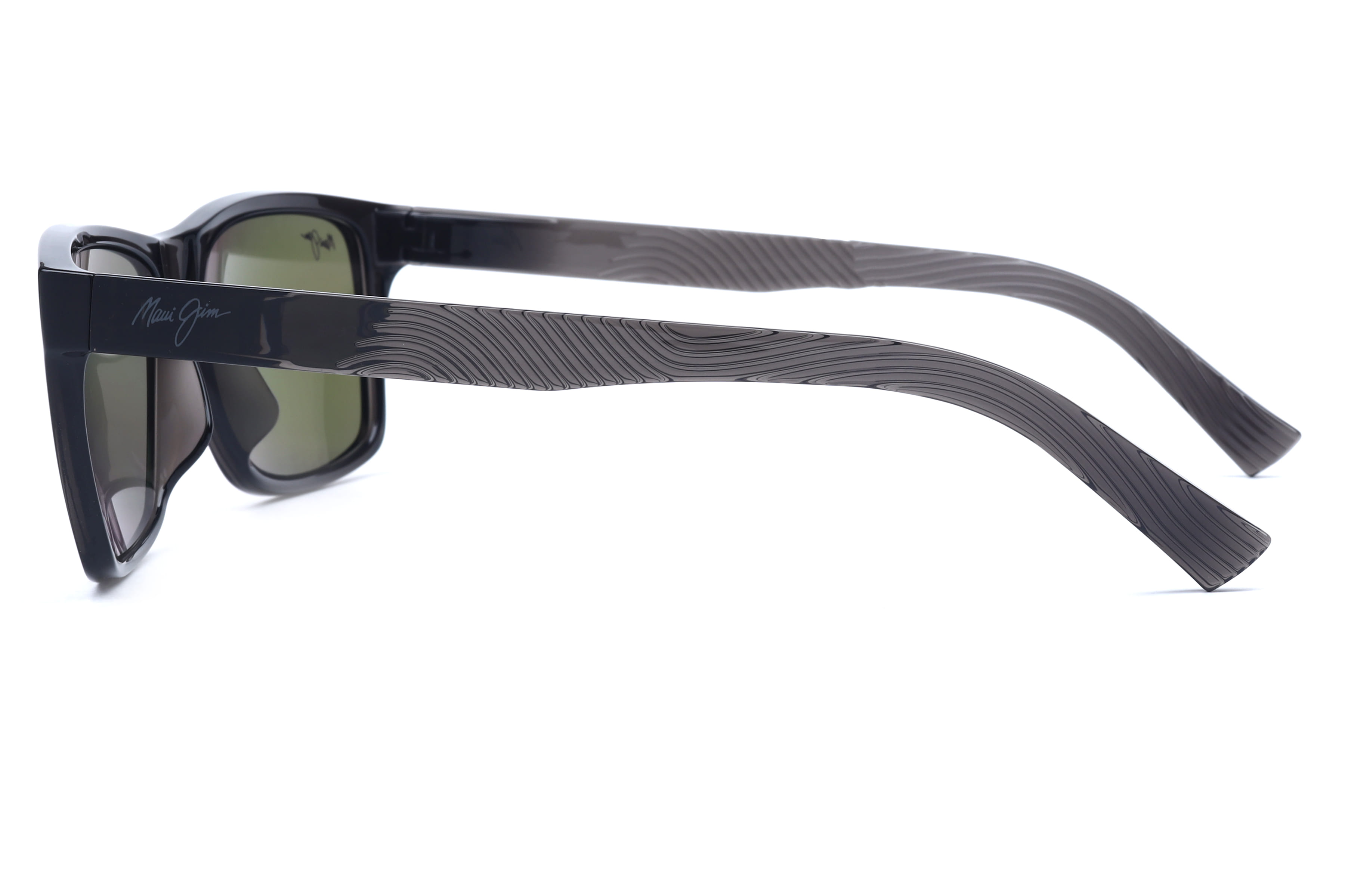 Maui Jim MJ B345 Sunglass Transparent Green Unisex Full Shel Sunglass — Transparent Green frame — view 2