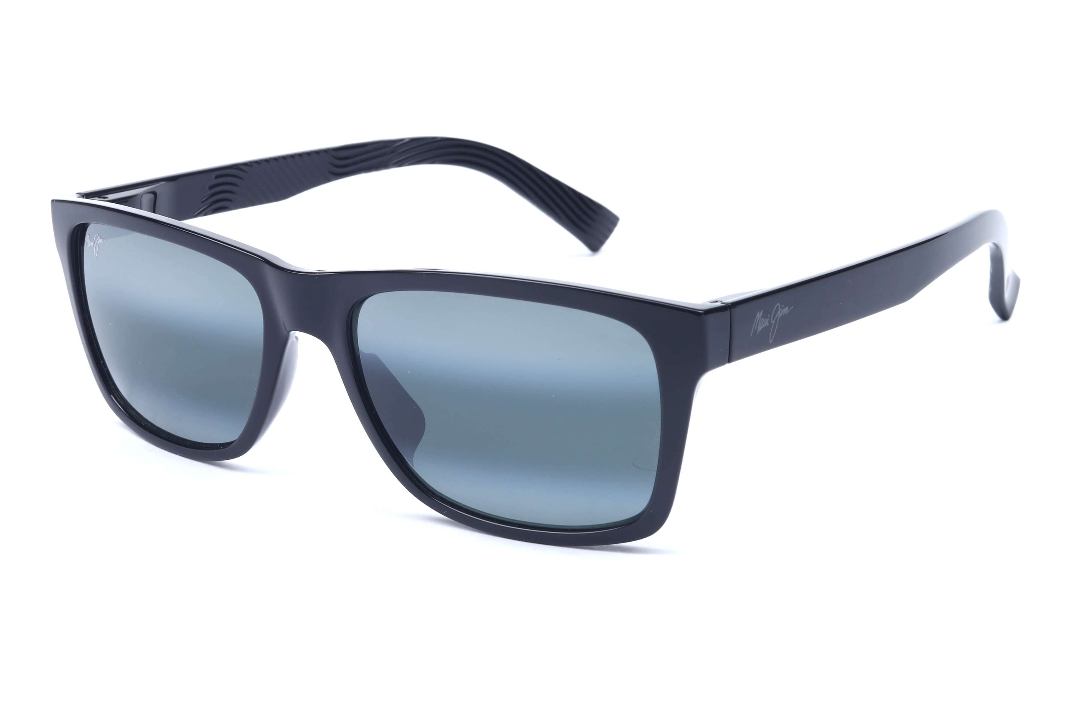 Maui Jim MJ 345 Sunglass Black Unisex Full Shell — Black frame