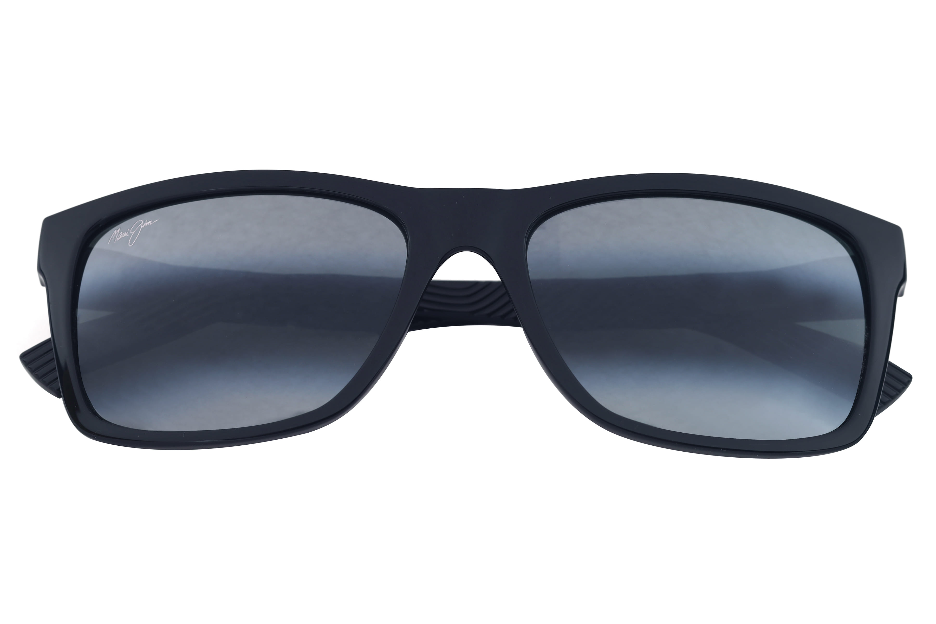 Maui Jim MJ 345 Sunglass Black Unisex Full Shell Sunglass — Black frame — view 3