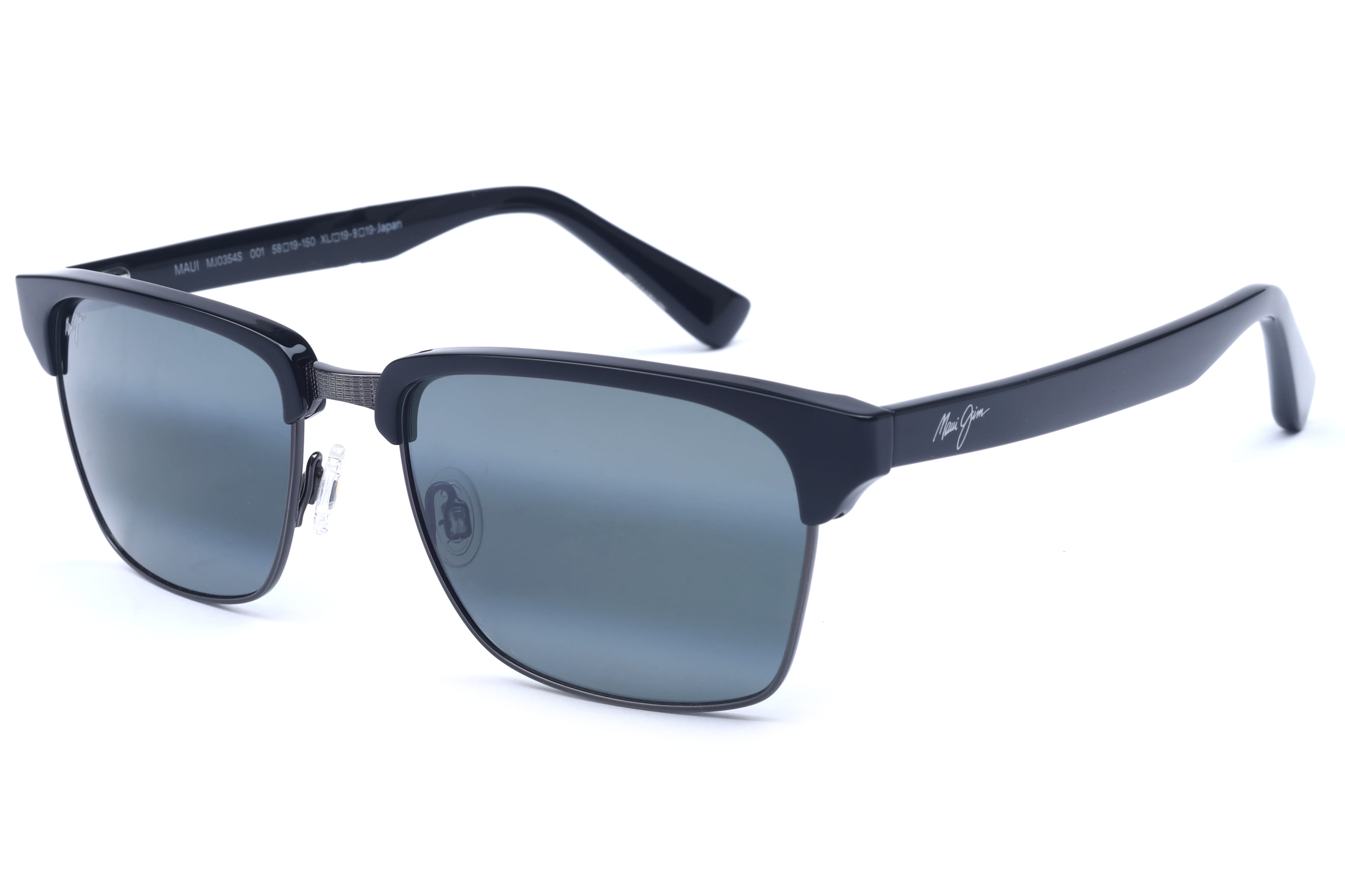 Maui Jim MJ 354 Sunglass Black Unisex Full Shell Sunglass — Black frame — view 1