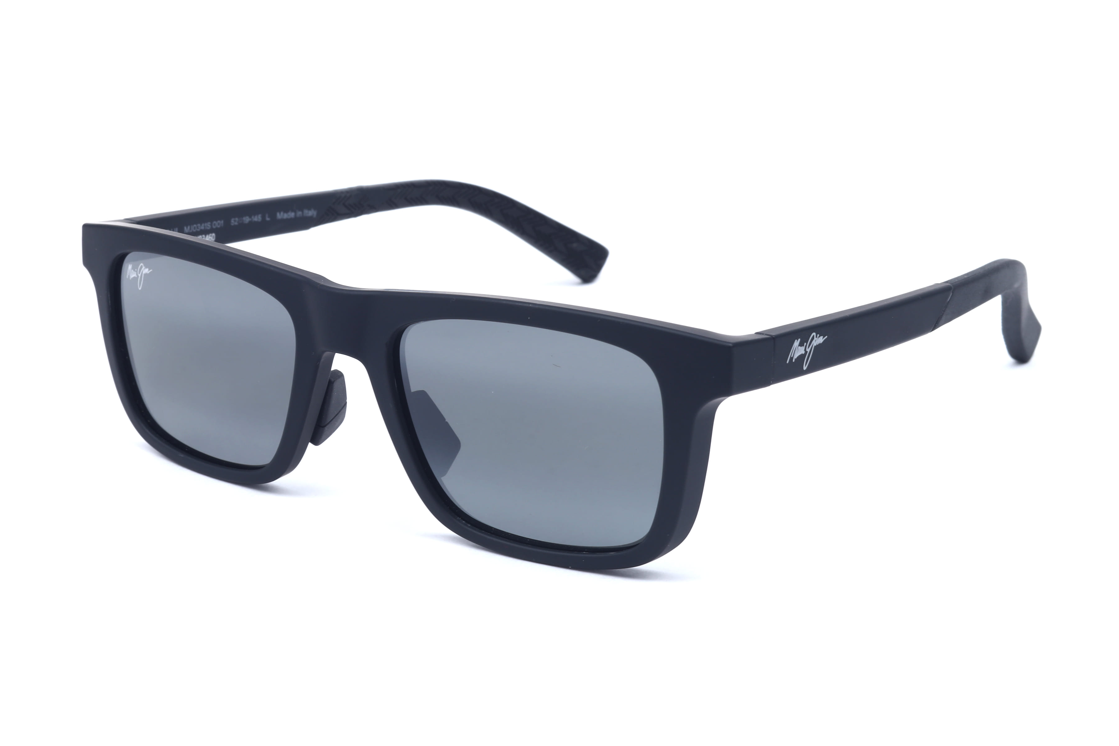Maui Jim MJ 341 Sunglass Matt Black Unisex Full Shell Sunglass — Matt Black frame — view 1