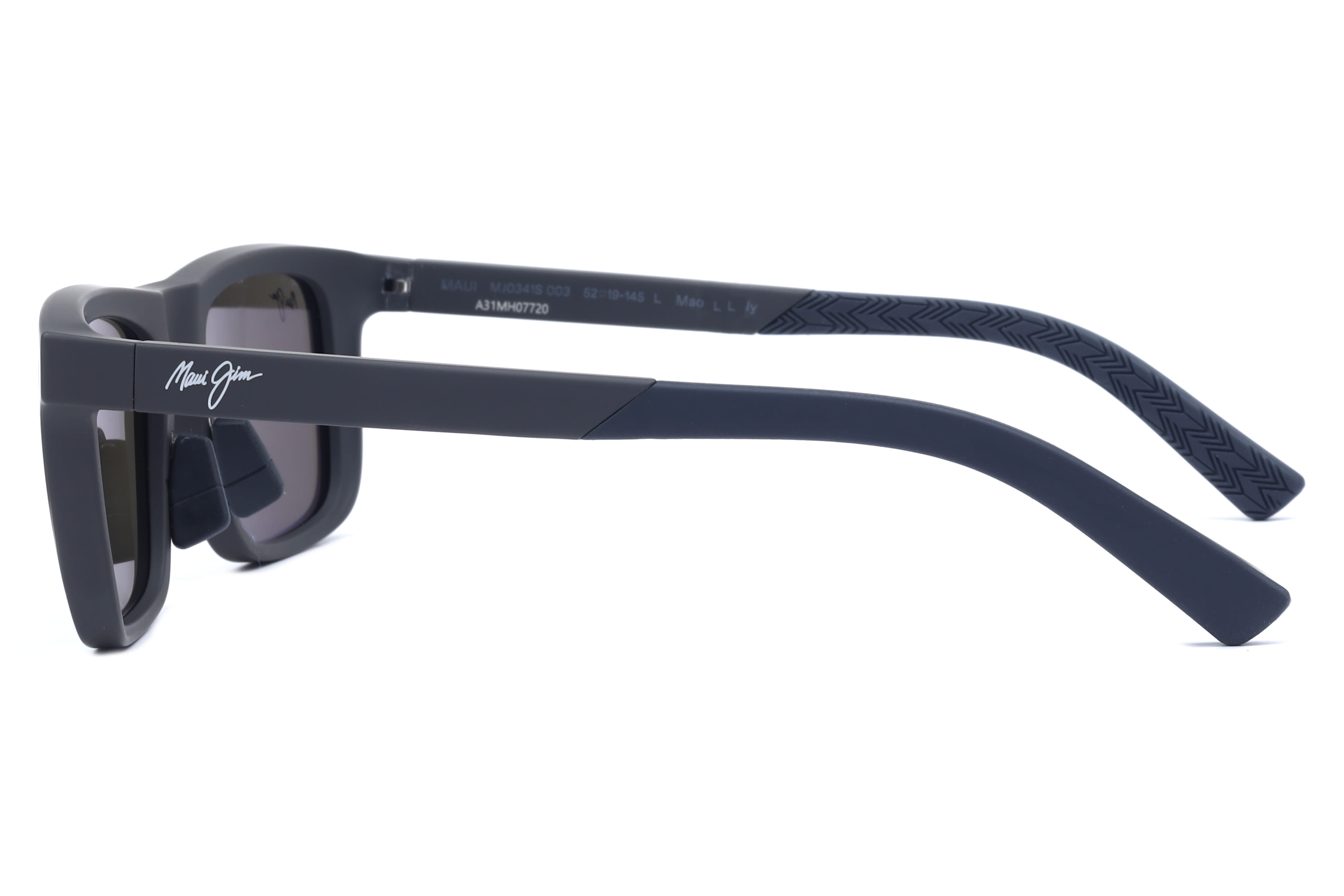 Maui Jim MJ B341 Sunglass Grey Unisex Full Shell Sunglass — Grey frame — view 3