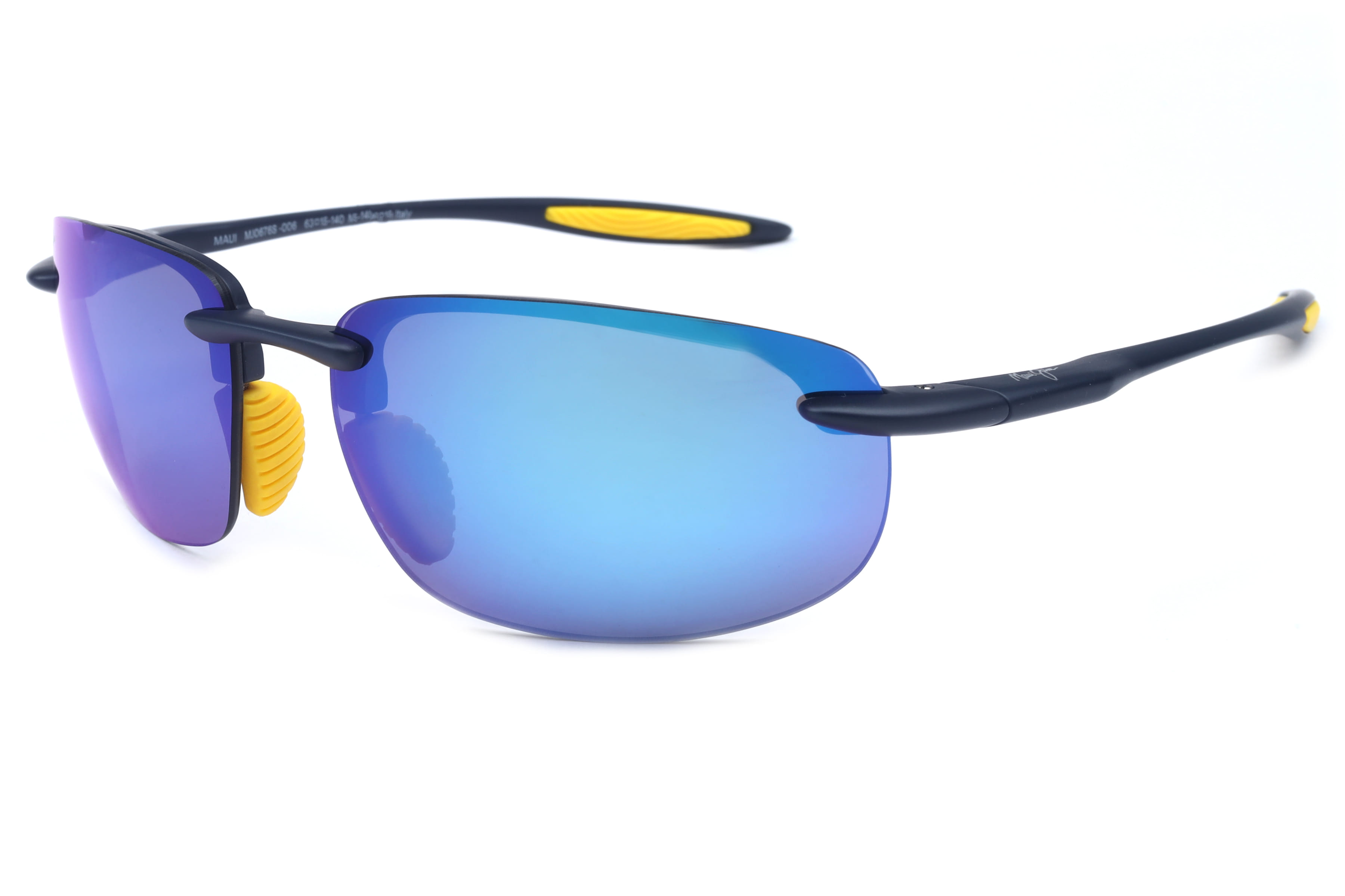 Maui Jim MJ B676 Sunglass Blue Unisex RimLess Shell Sunglass — Blue frame — view 1