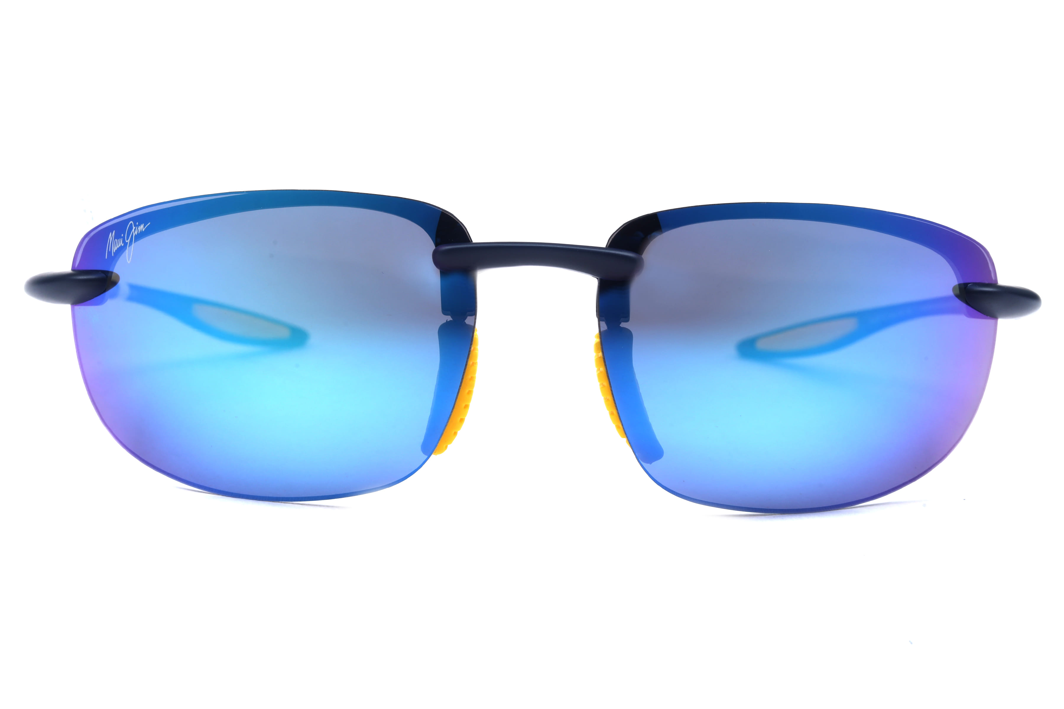 Maui Jim MJ B676 Sunglass Blue Unisex RimLess Shell — Blue frame