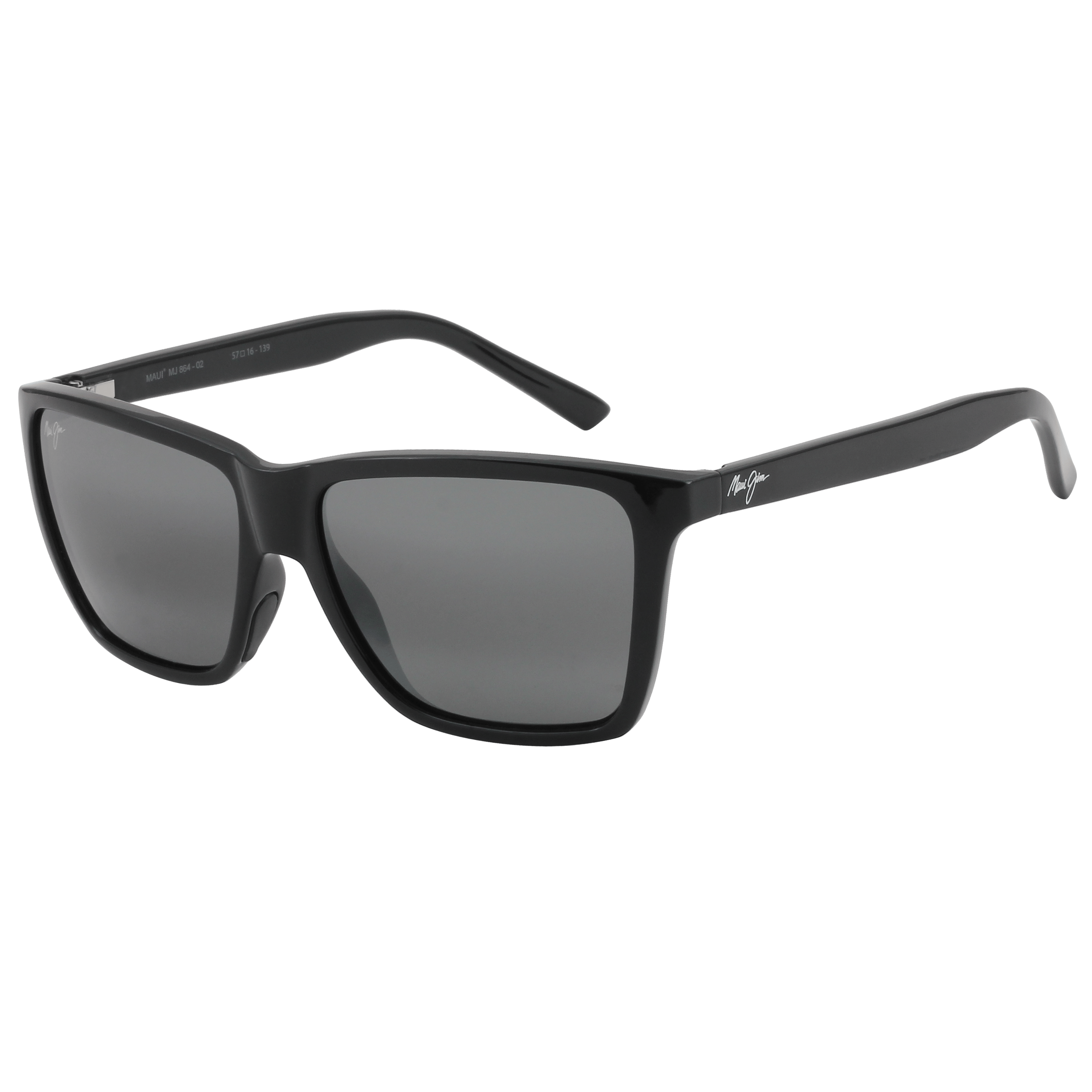 Maui Jim MJ-864 Sunglass Black Male Full Shell — Black frame