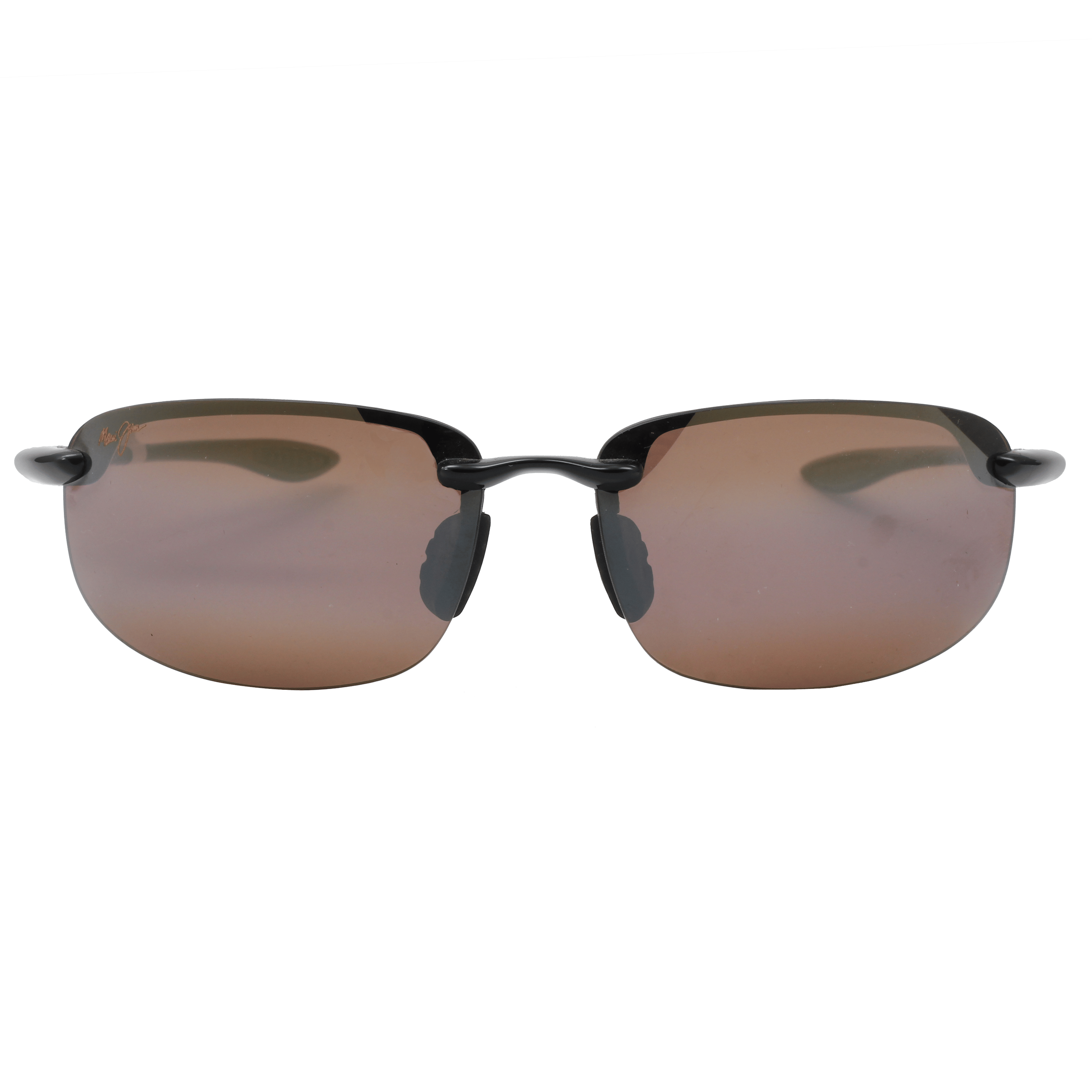 Maui Jim MJ-H407 Sunglass Black Unisex RimLess Shell Sunglass — Black frame