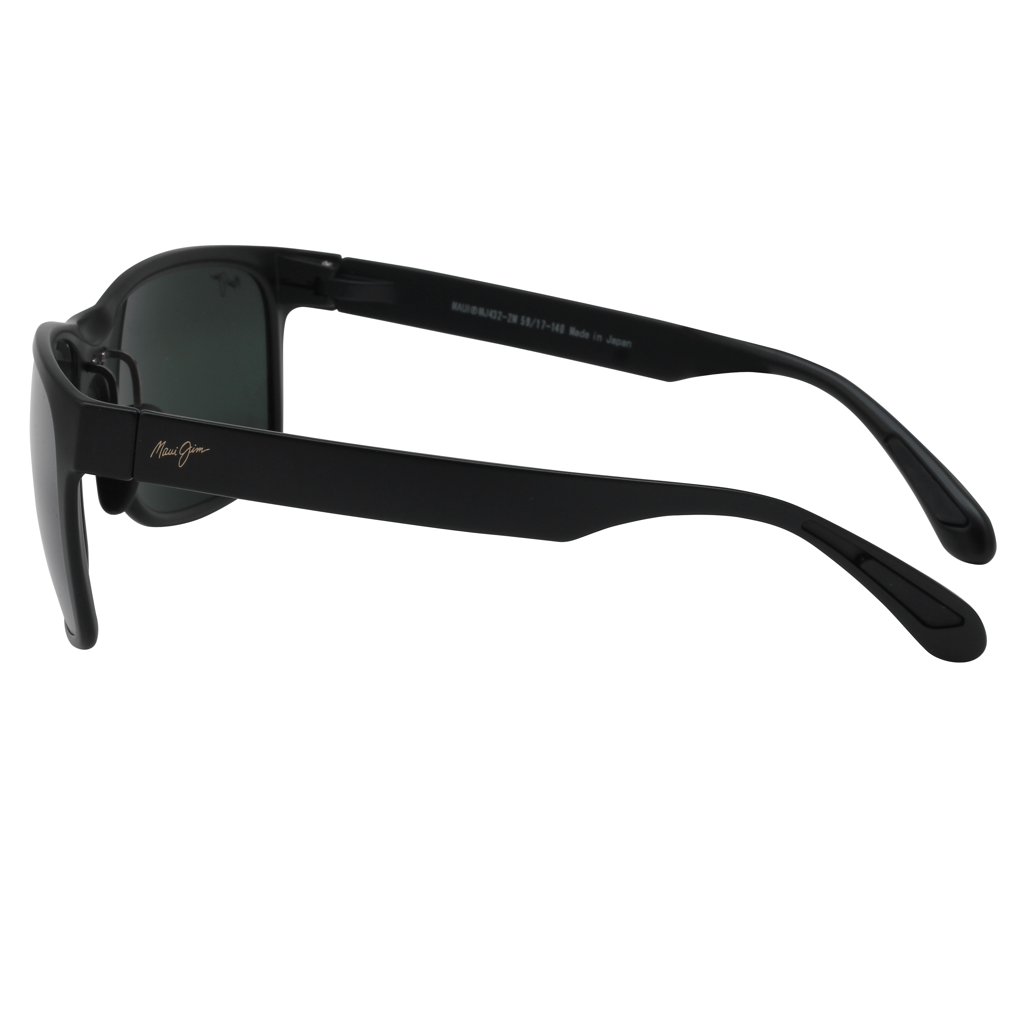 Maui Jim MJ-432 Sunglass Black Male Full Shell Sunglass — Black frame — view 3
