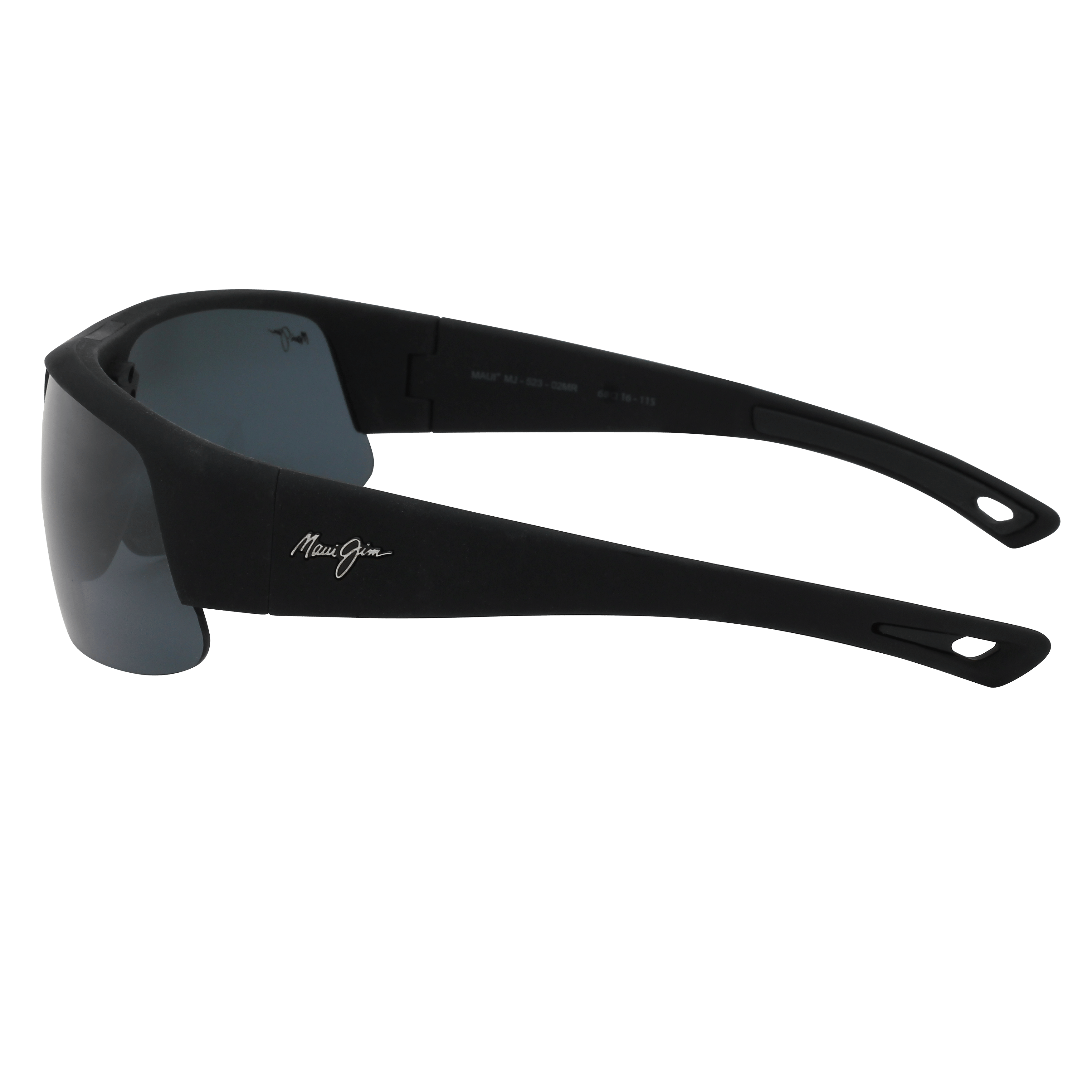 Maui Jim MJ-523 Sunglass Black Male RimLess Shell Sunglass — view 3