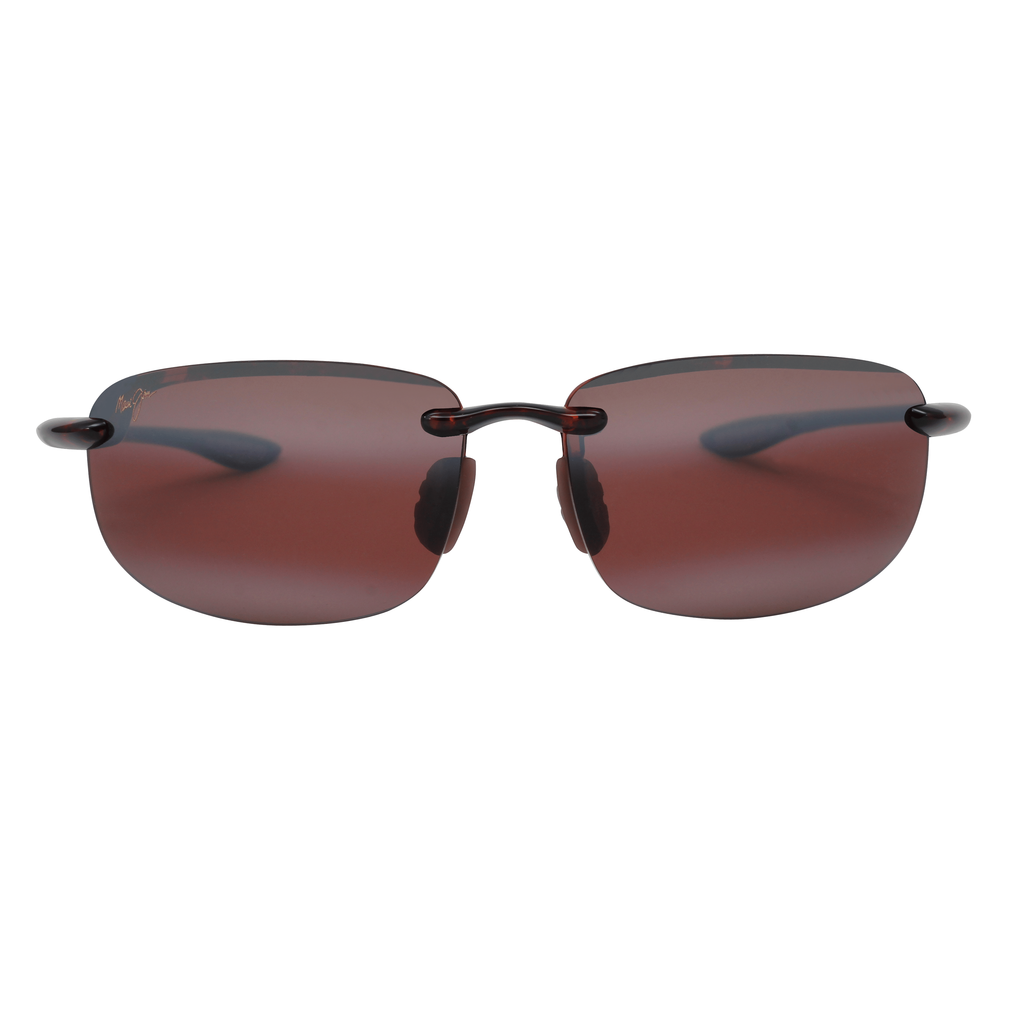 Maui Jim MJ-R407 Sunglass Brown Male RimLess Shell Sunglass — Brown frame