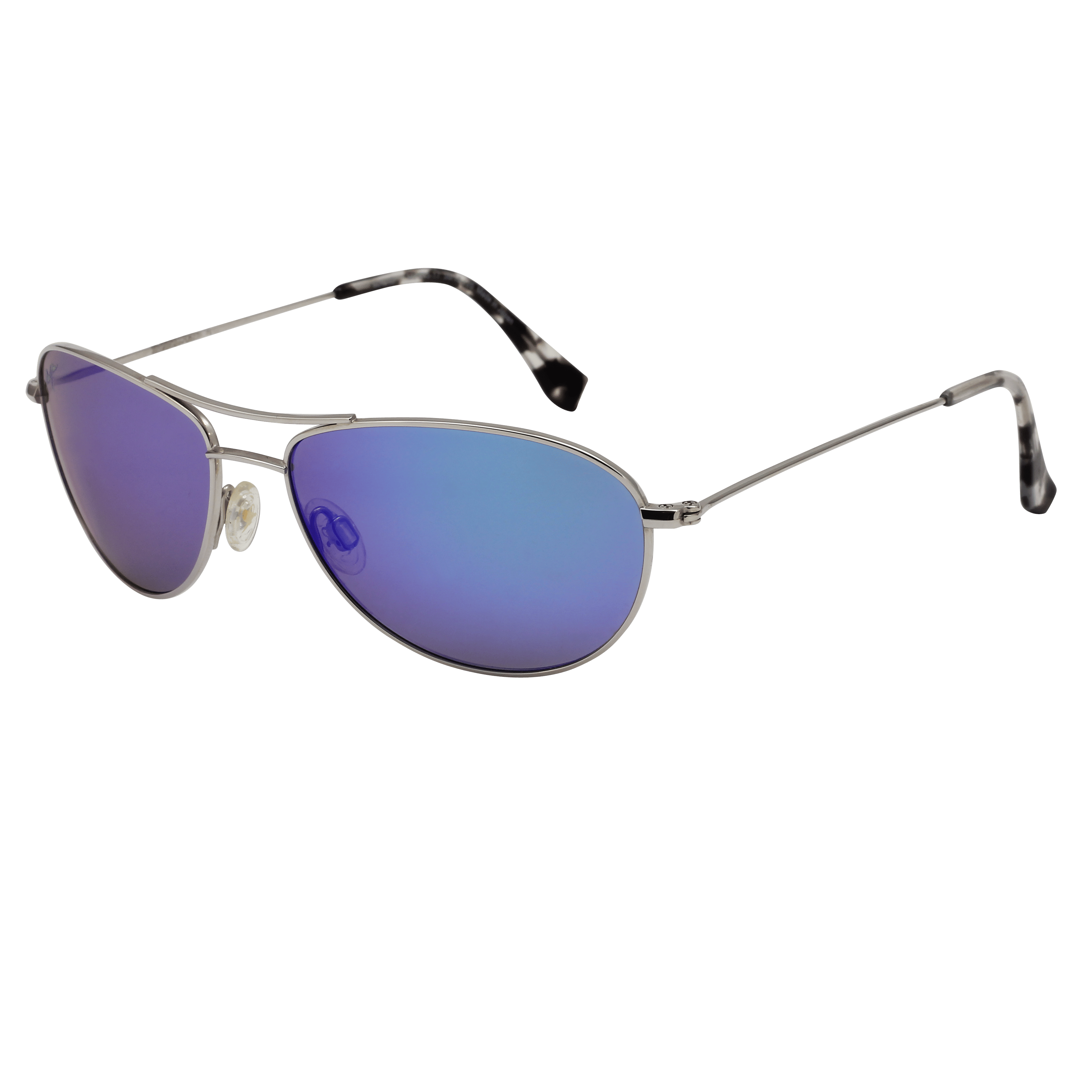 Maui Jim MJ-B245 Sunglass Silver Unisex Full Metal Sunglass — Silver frame — alternate view