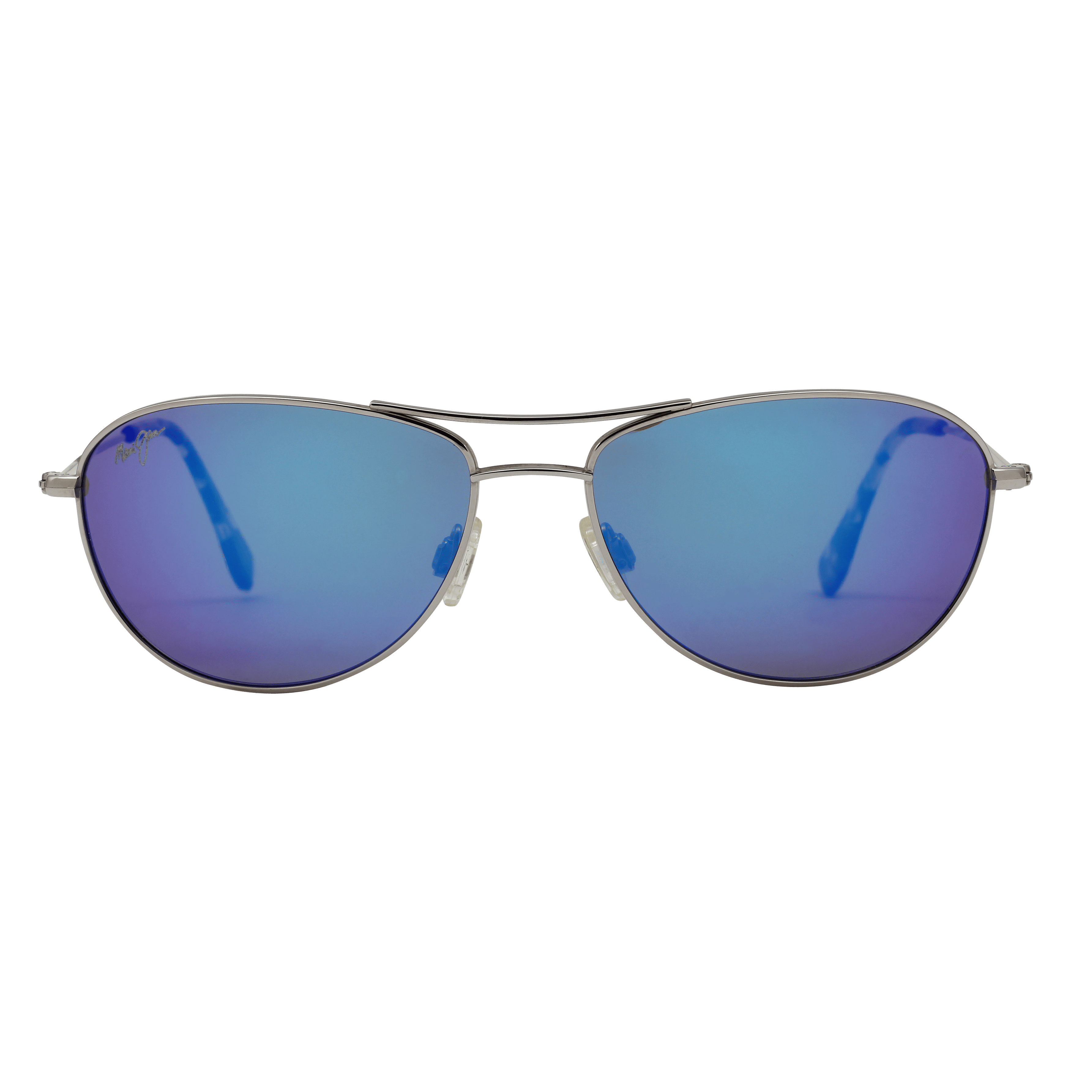 Maui Jim MJ-B245 Sunglass Silver Unisex Full Metal Sunglass — Silver frame