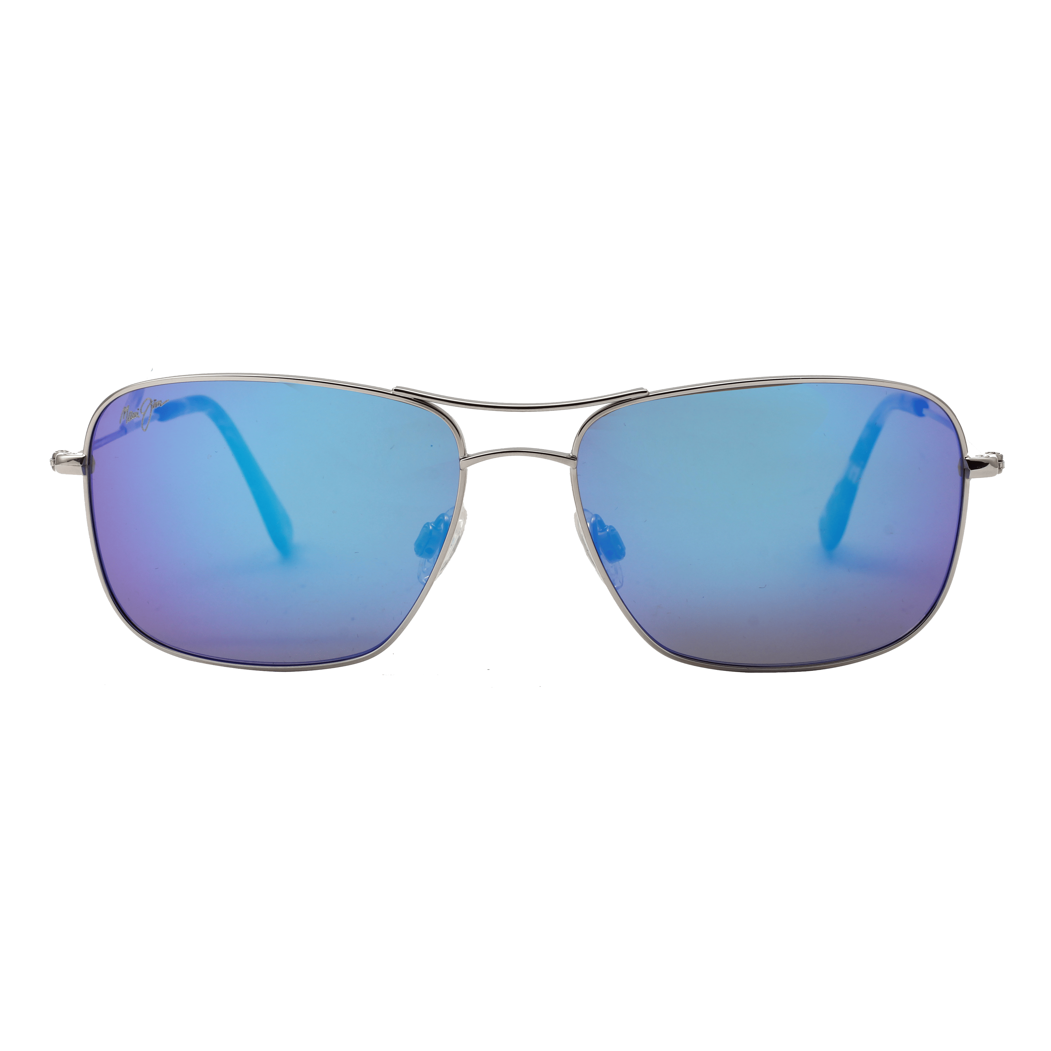 Maui Jim MJ-B246 Sunglass Silver Male Full Metal Sunglass — Silver frame — view 2