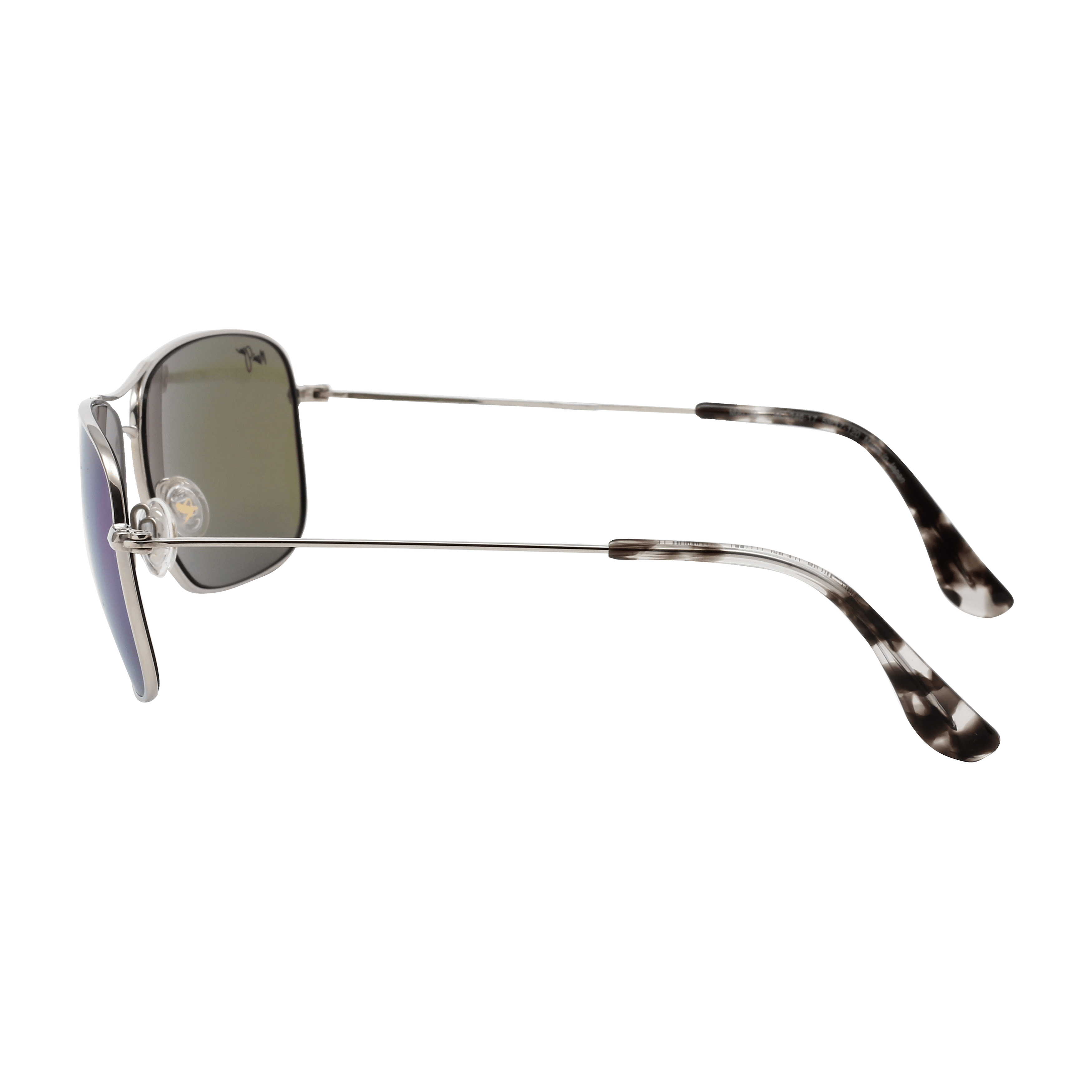 Maui Jim MJ-B246 Sunglass Silver Male Full Metal Sunglass — Silver frame — view 3