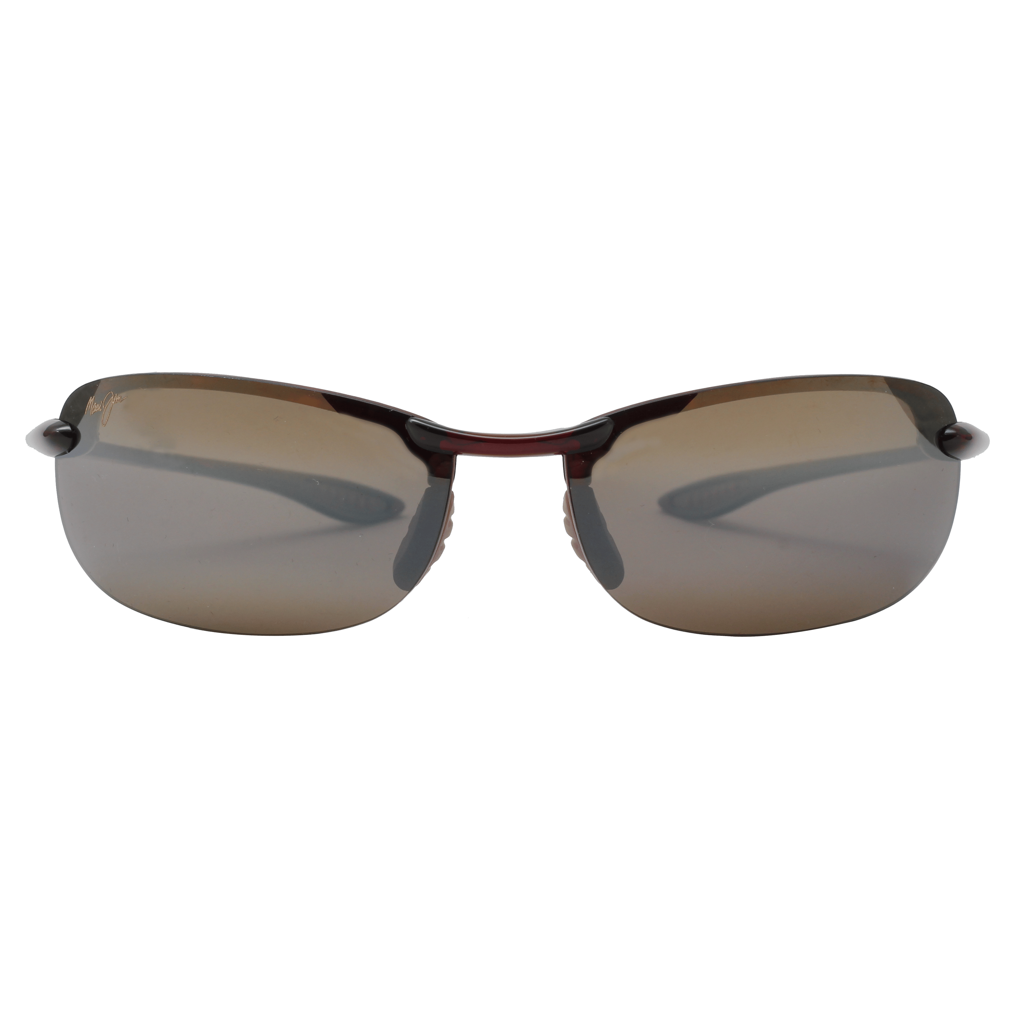 Maui Jim H405 Sunglass Brown Male RimLess Shell Sunglass — Brown frame