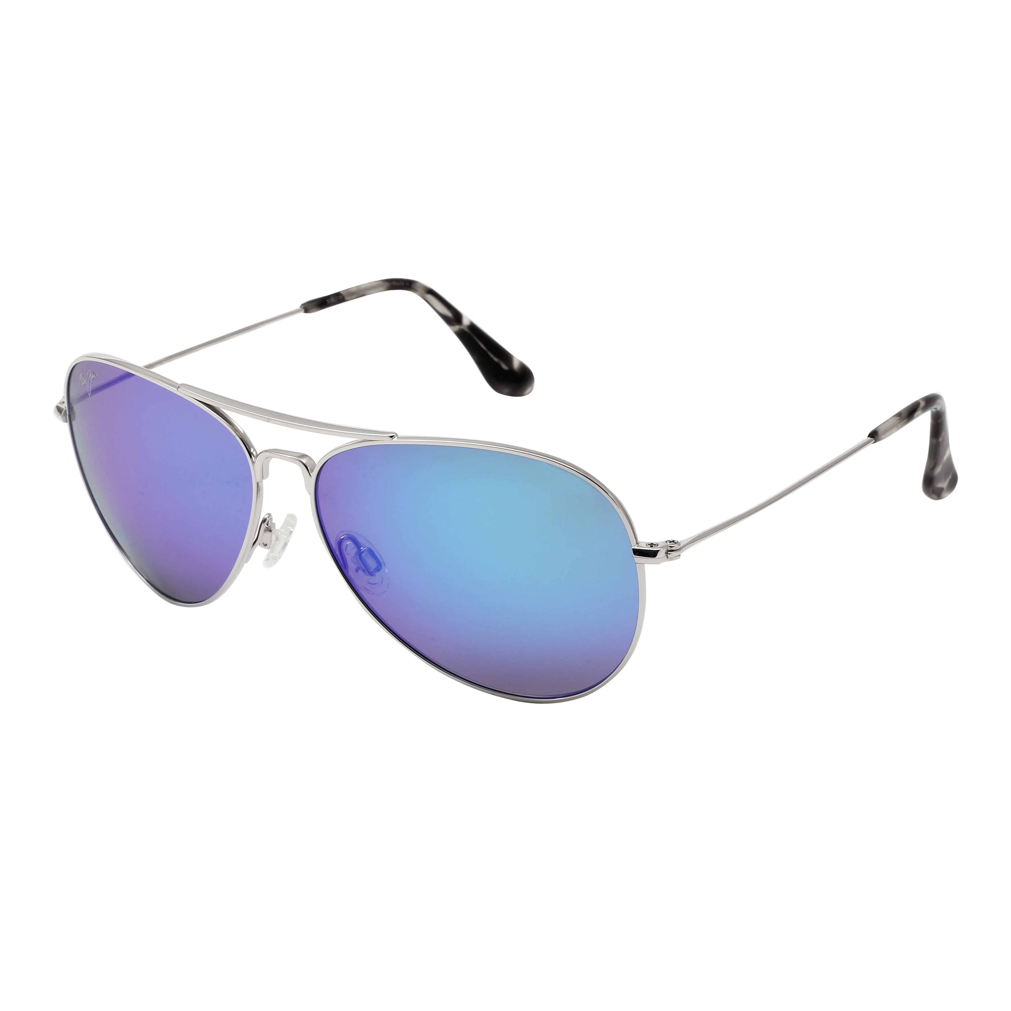 Maui Jim MJ-264 Sunglass Silver Unisex Full Metal Sunglass — Silver frame — alternate view