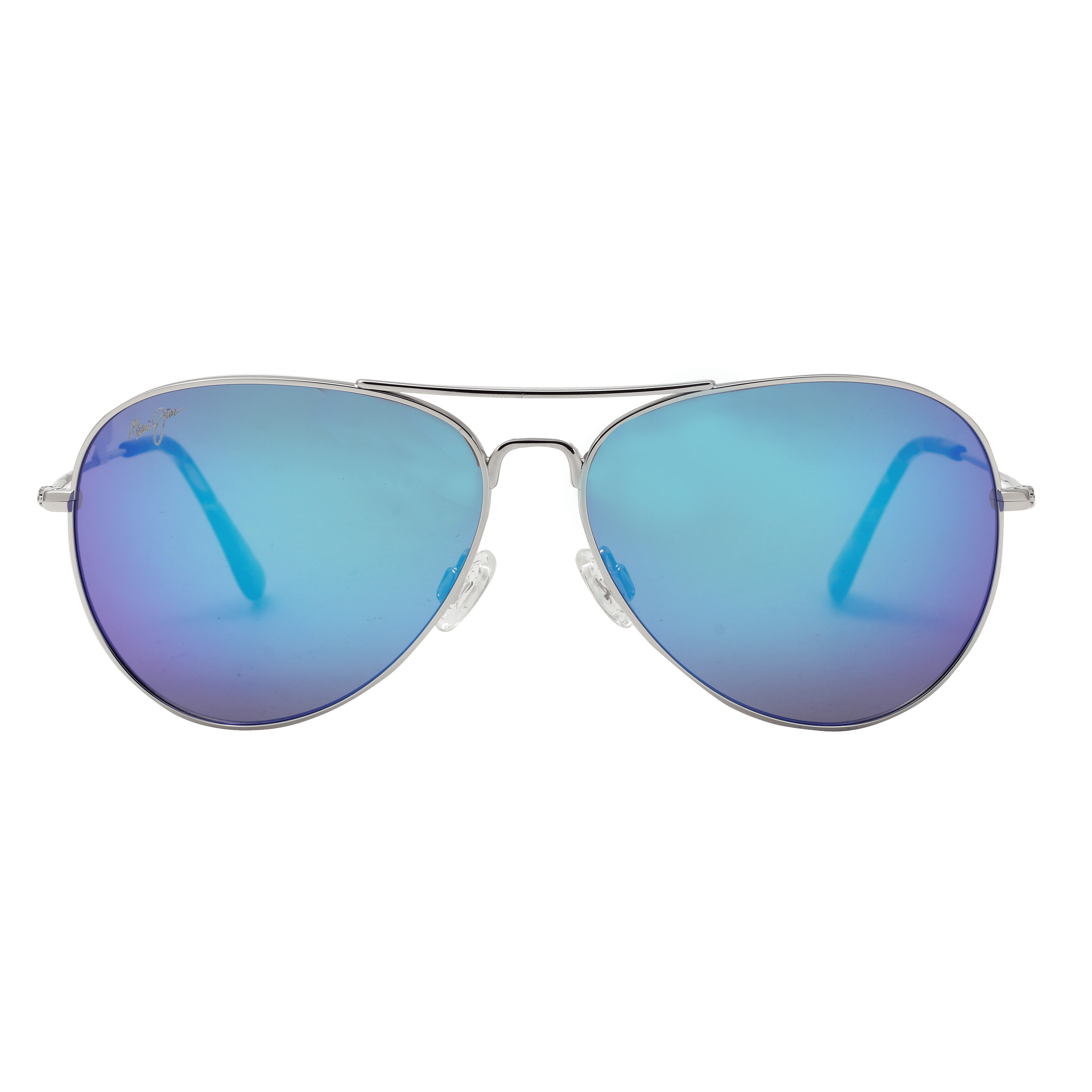 Maui Jim MJ-264 Sunglass Silver Unisex Full Metal Sunglass — Silver frame