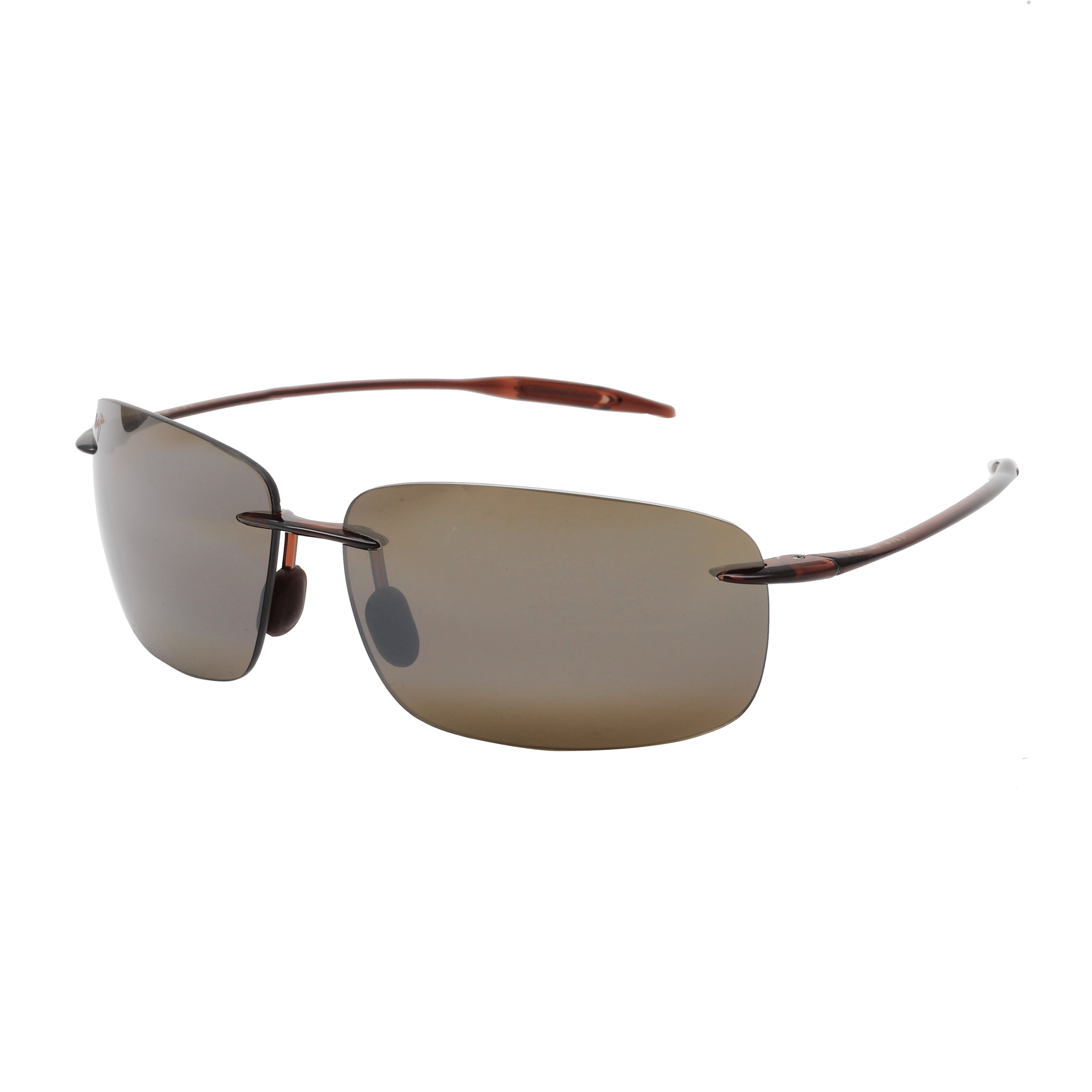 Maui Jim H422 Sunglass Brown Male RimLess Shell Sunglass — Brown frame — alternate view