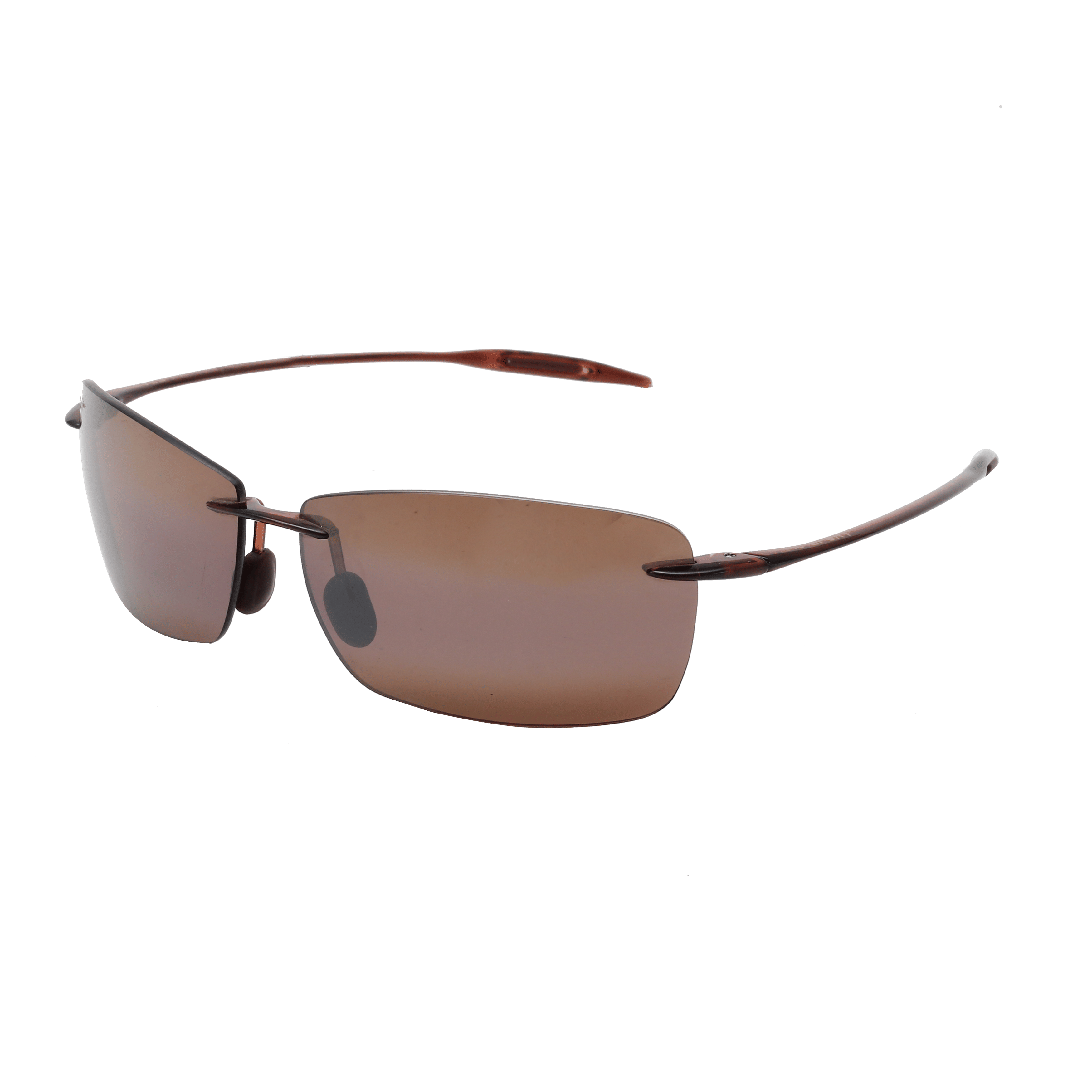 Maui Jim H426 Sunglass Brown Male RimLess Shell Sunglass — Brown frame — alternate view
