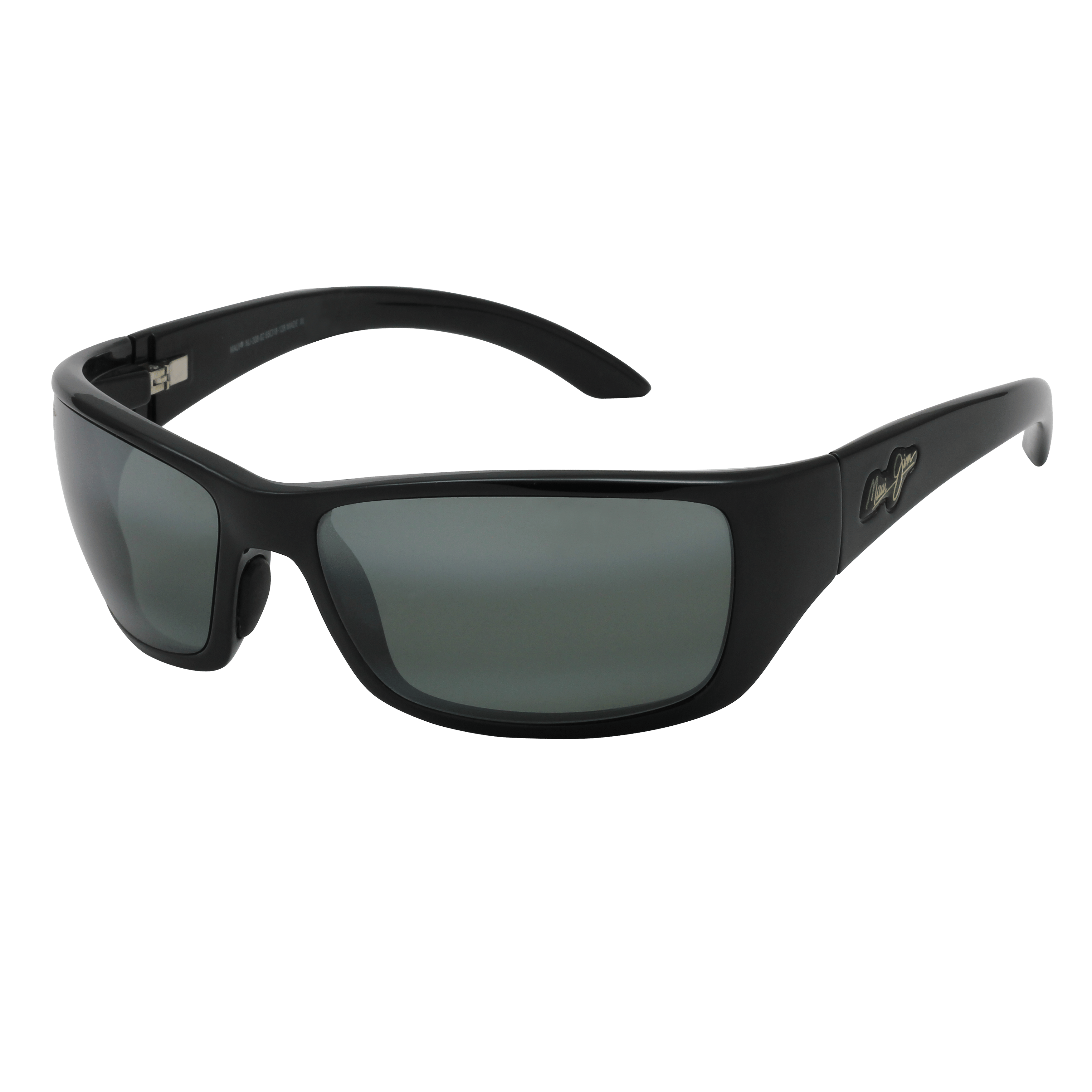 Maui Jim MJ-208 Sunglass Black Male Full Shell — Black frame