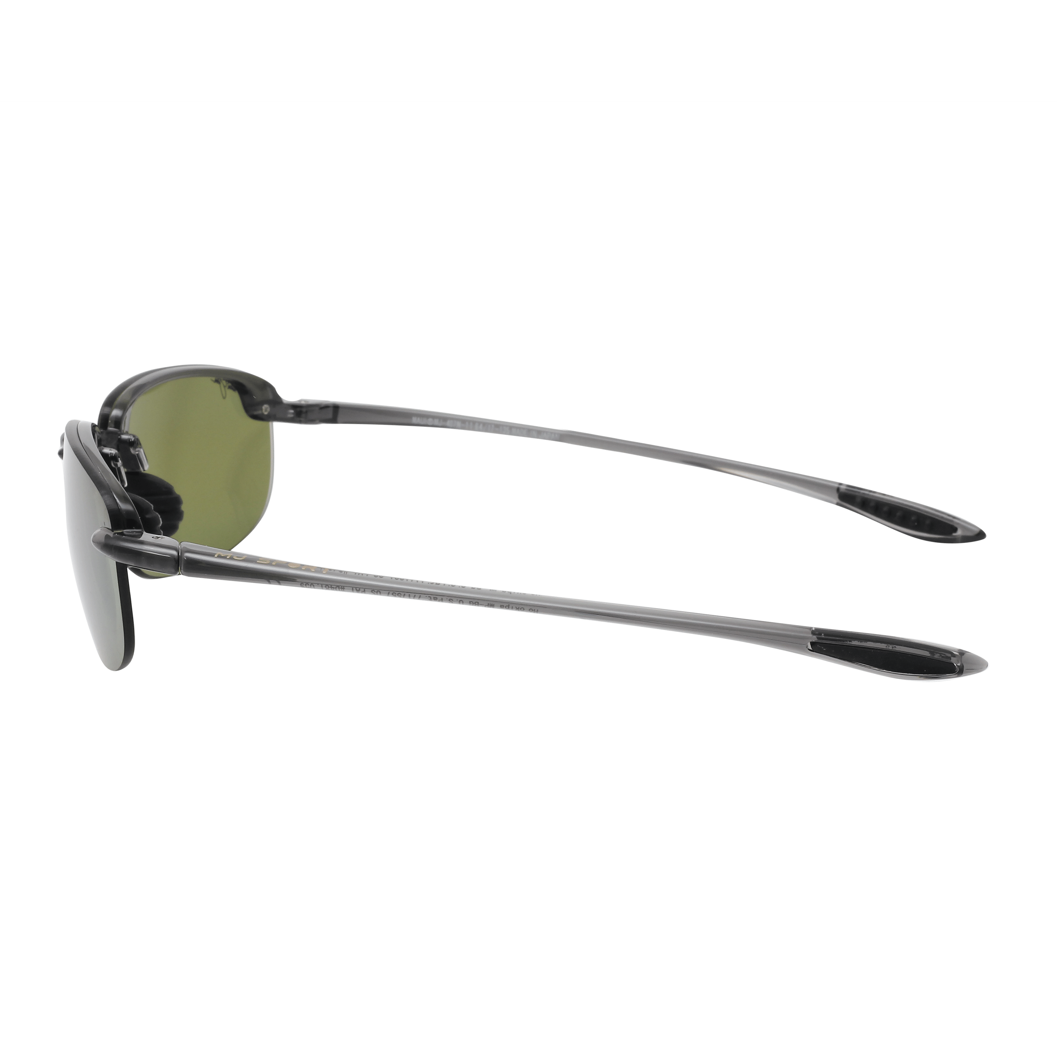 Maui Jim MJ-HT407N Sunglass Grey Male RimLess Shell Sunglass — Grey frame — view 3