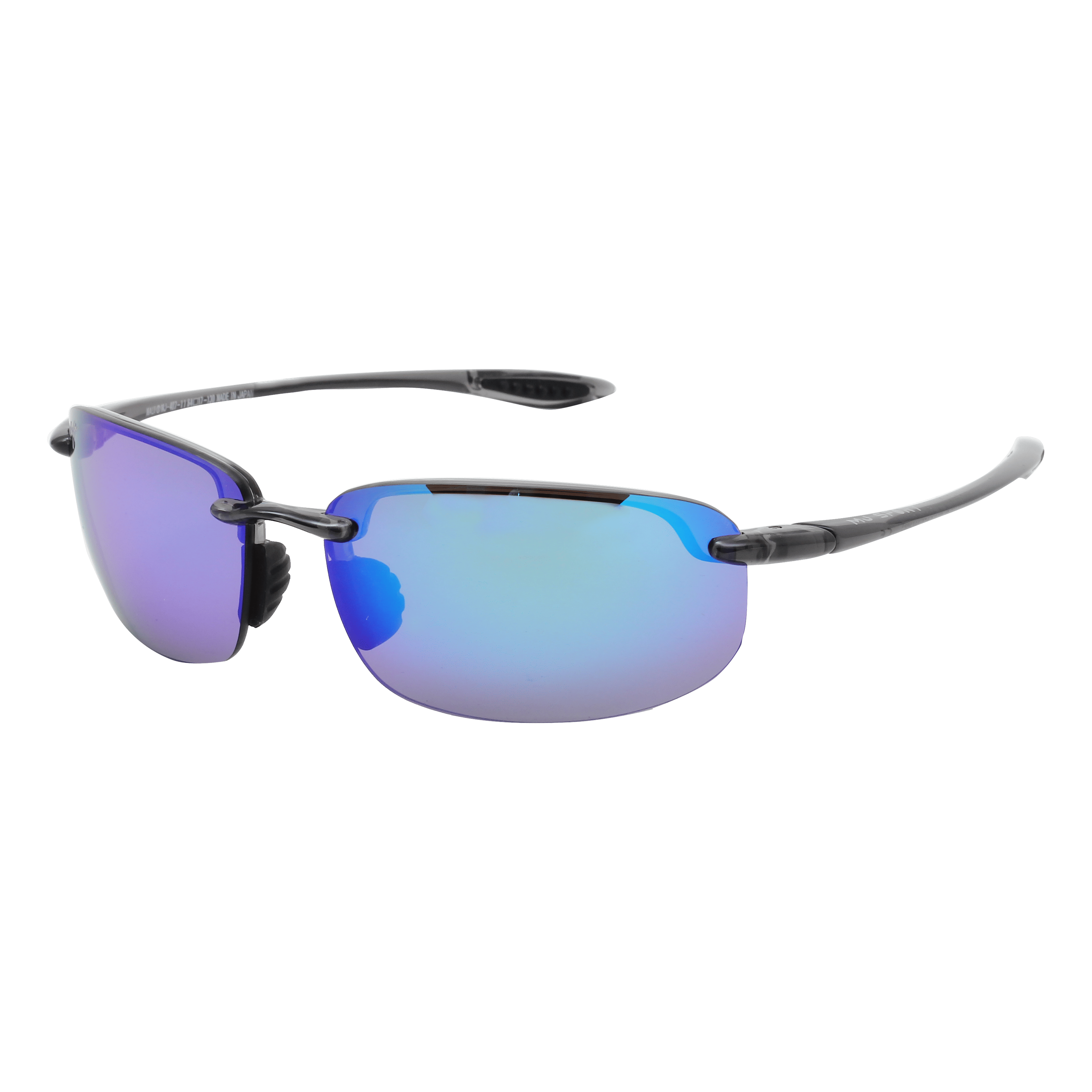 Maui Jim MJ-B407 Sunglass Grey Male RimLess Shell Sunglass — Grey frame — alternate view