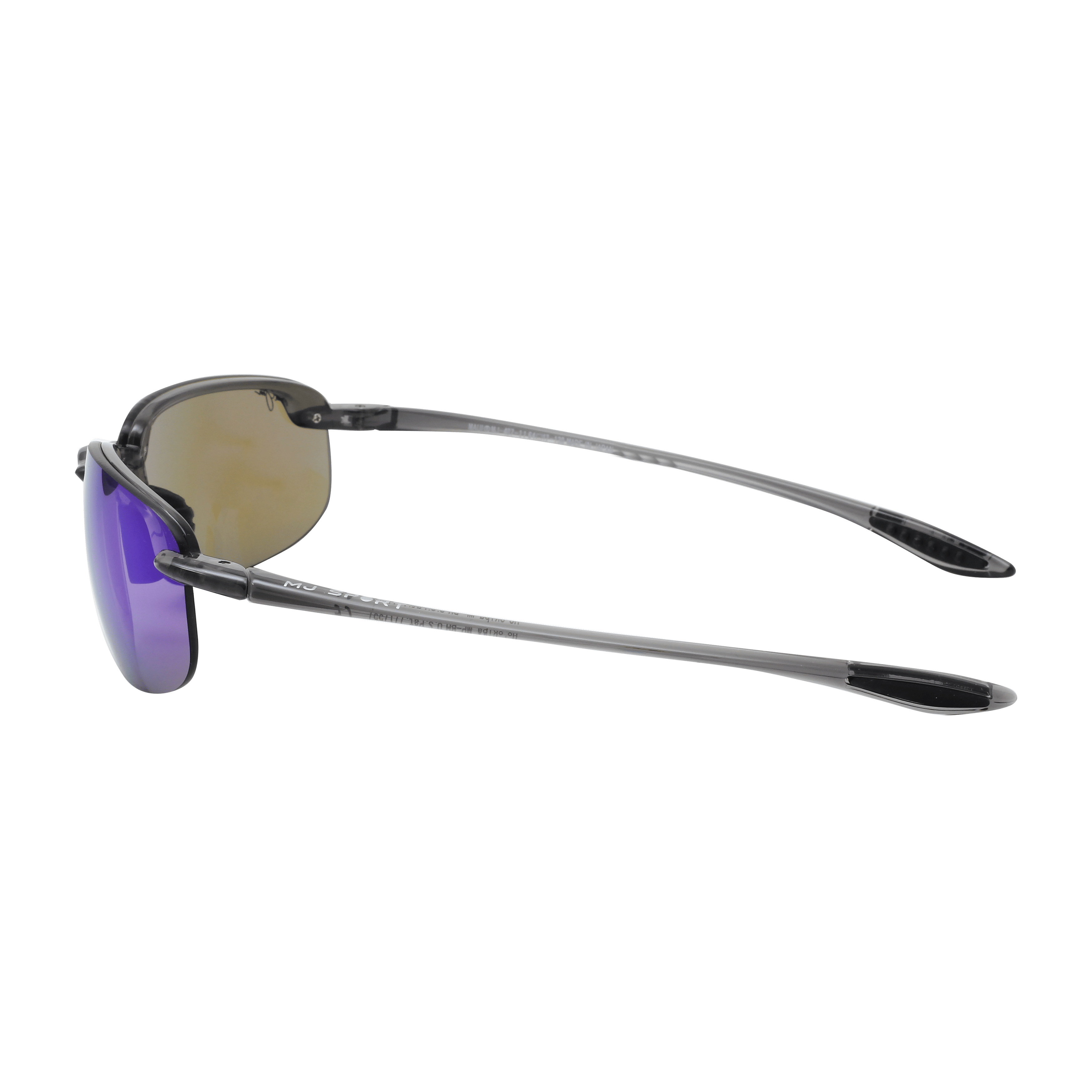 Maui Jim MJ-B407 Sunglass Grey Male RimLess Shell Sunglass — Grey frame — view 3