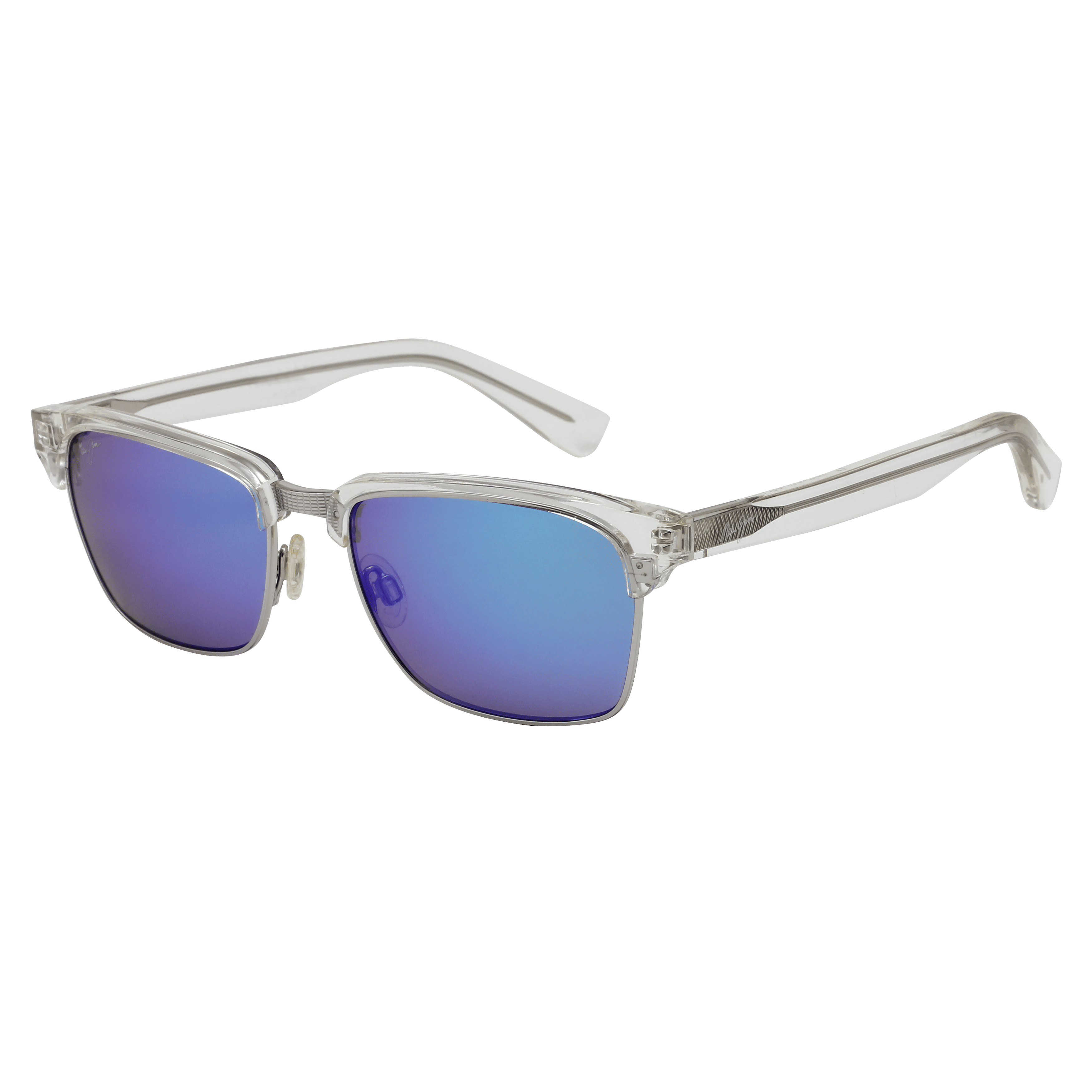 Maui Jim MJ-B257 Sunglass Silver Male Full Shell — Silver frame