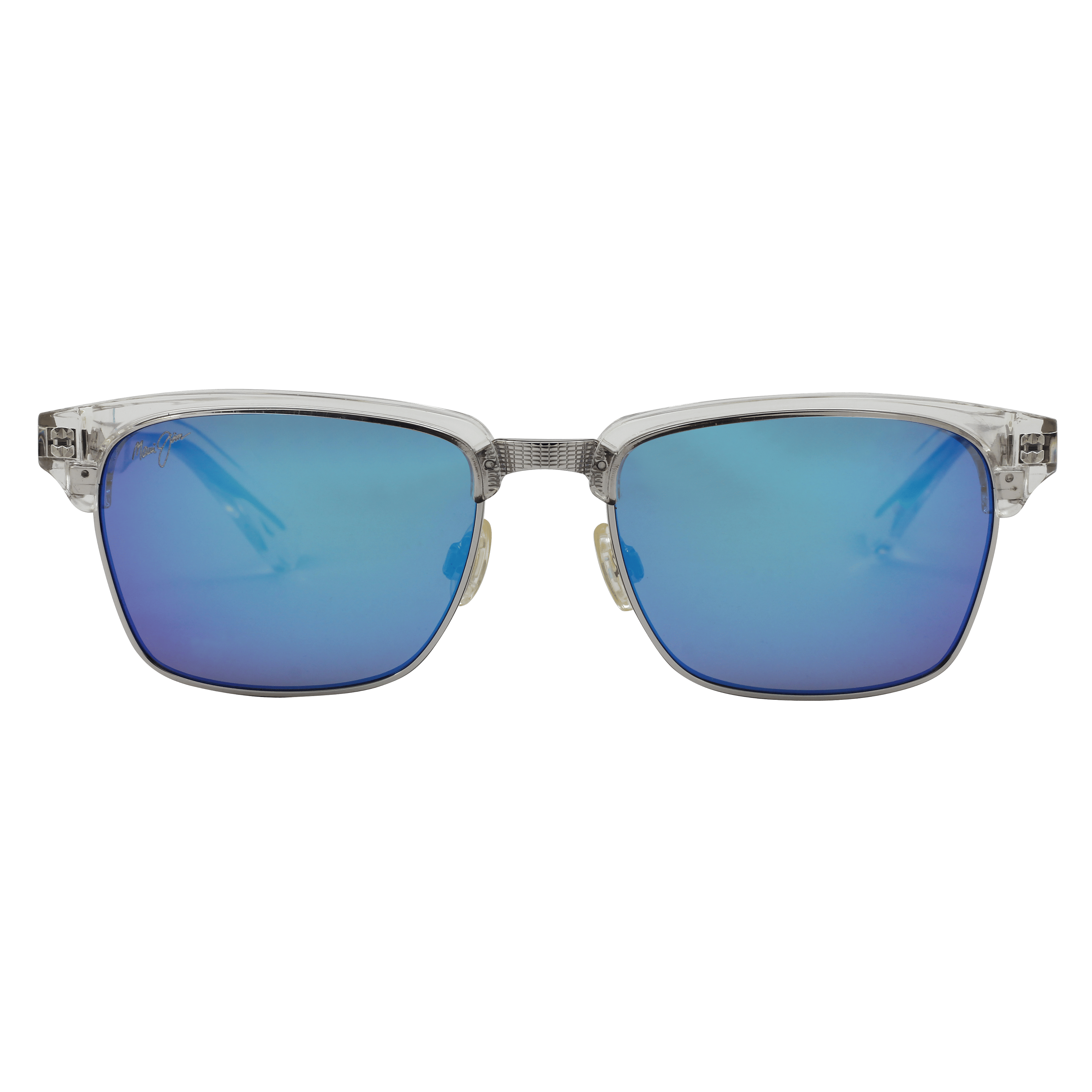 Maui Jim MJ-B257 Sunglass Silver Male Full Shell Sunglass — Silver frame — view 2