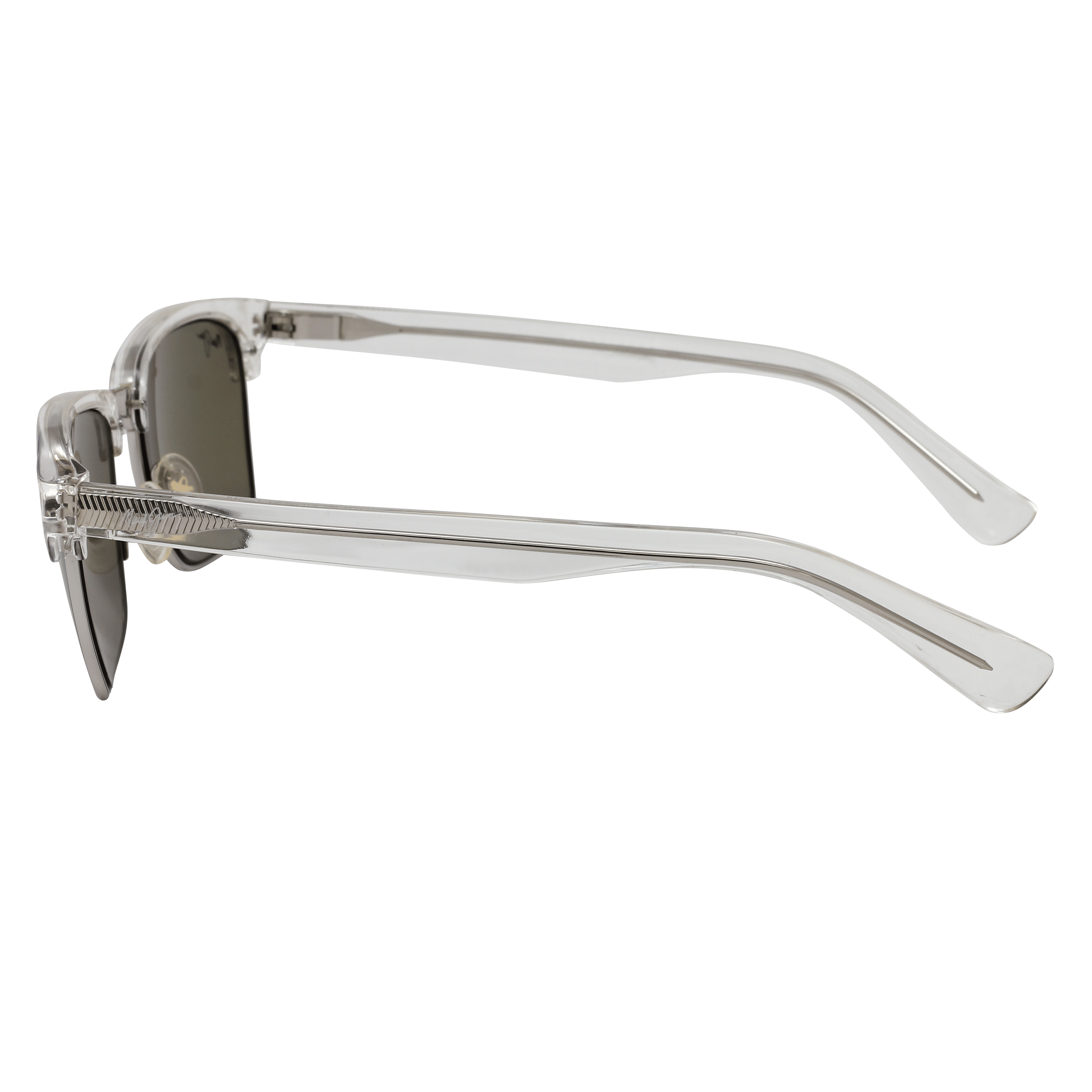Maui Jim MJ-B257 Sunglass Silver Male Full Shell Sunglass — Silver frame — view 3