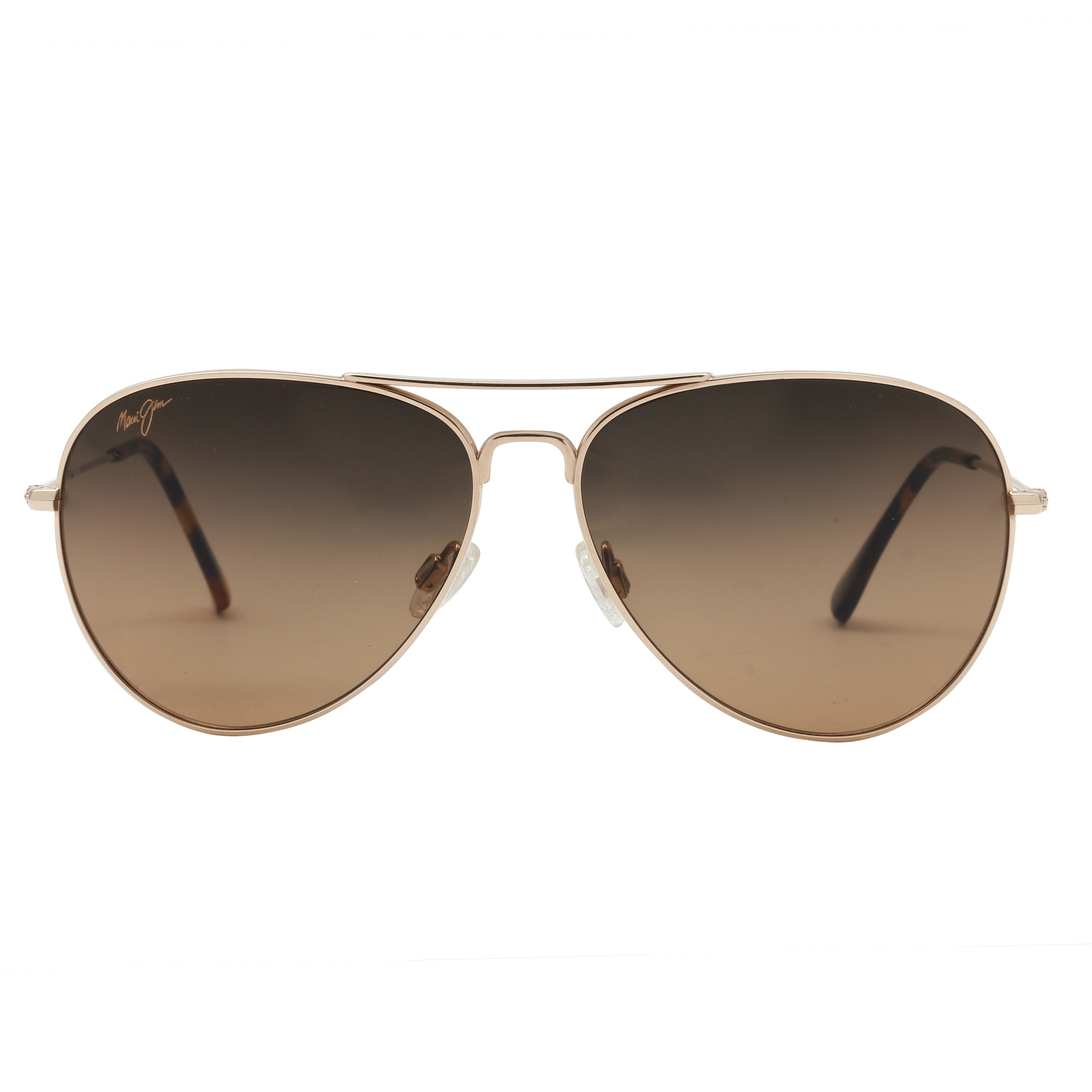Maui Jim MJ-HS264 Sunglass Gold Male Full Titanium Sunglass — Gold frame — view 2