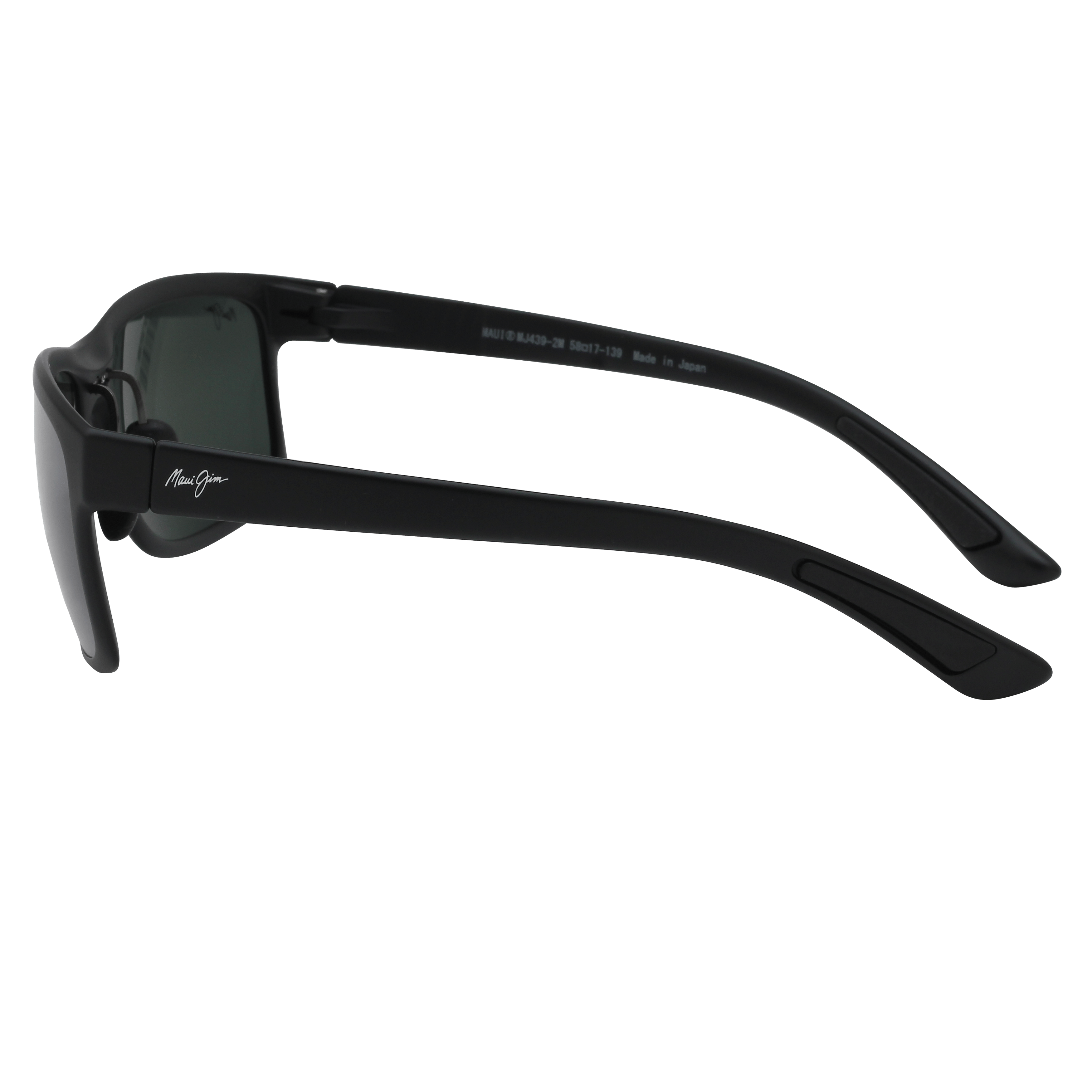 Maui Jim MJ-439 Sunglass Black Male Full Shell Sunglass — Black frame — view 3