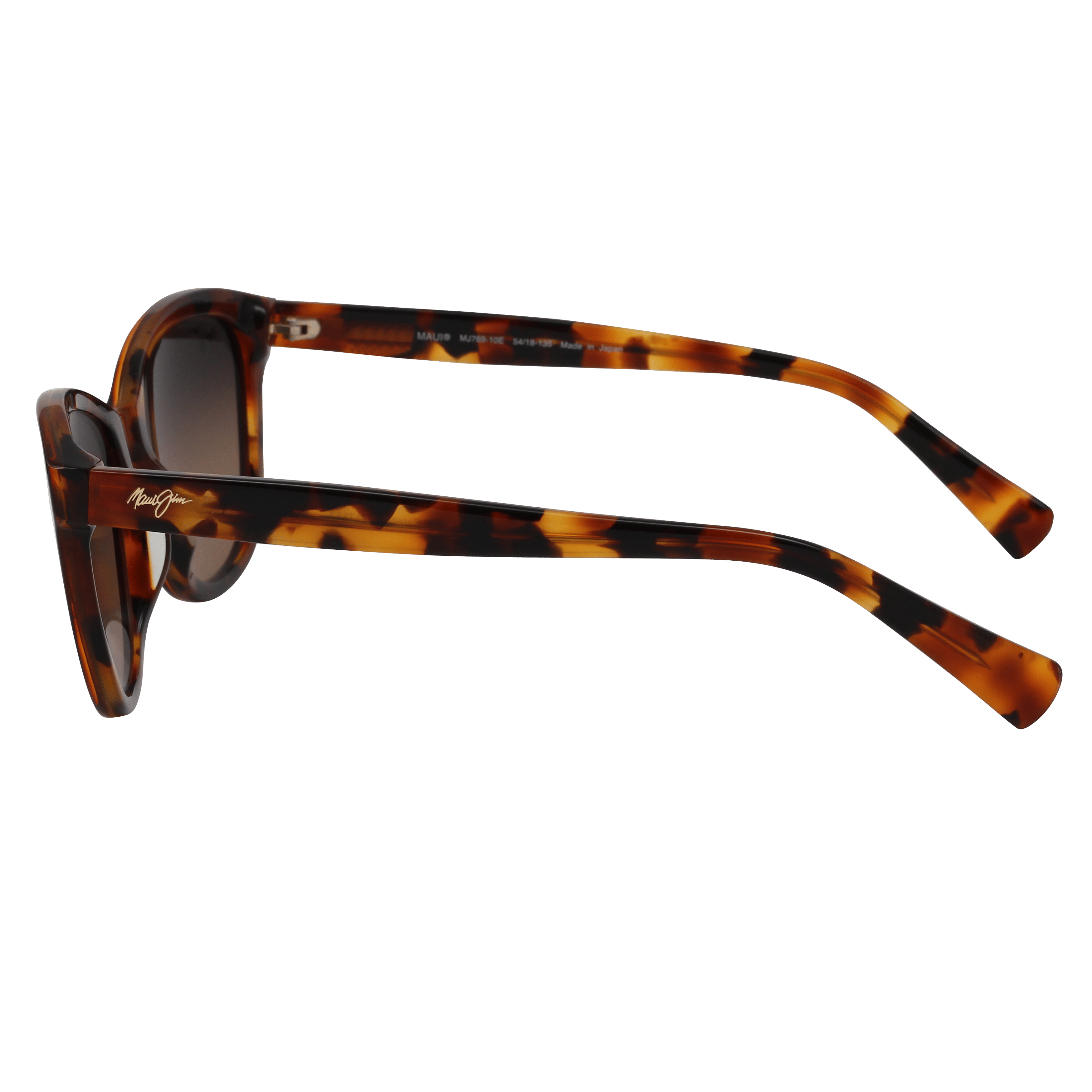 Maui Jim MJ-HS769 Sunglass Brown Female Full Shell Sunglass — Brown frame — view 3