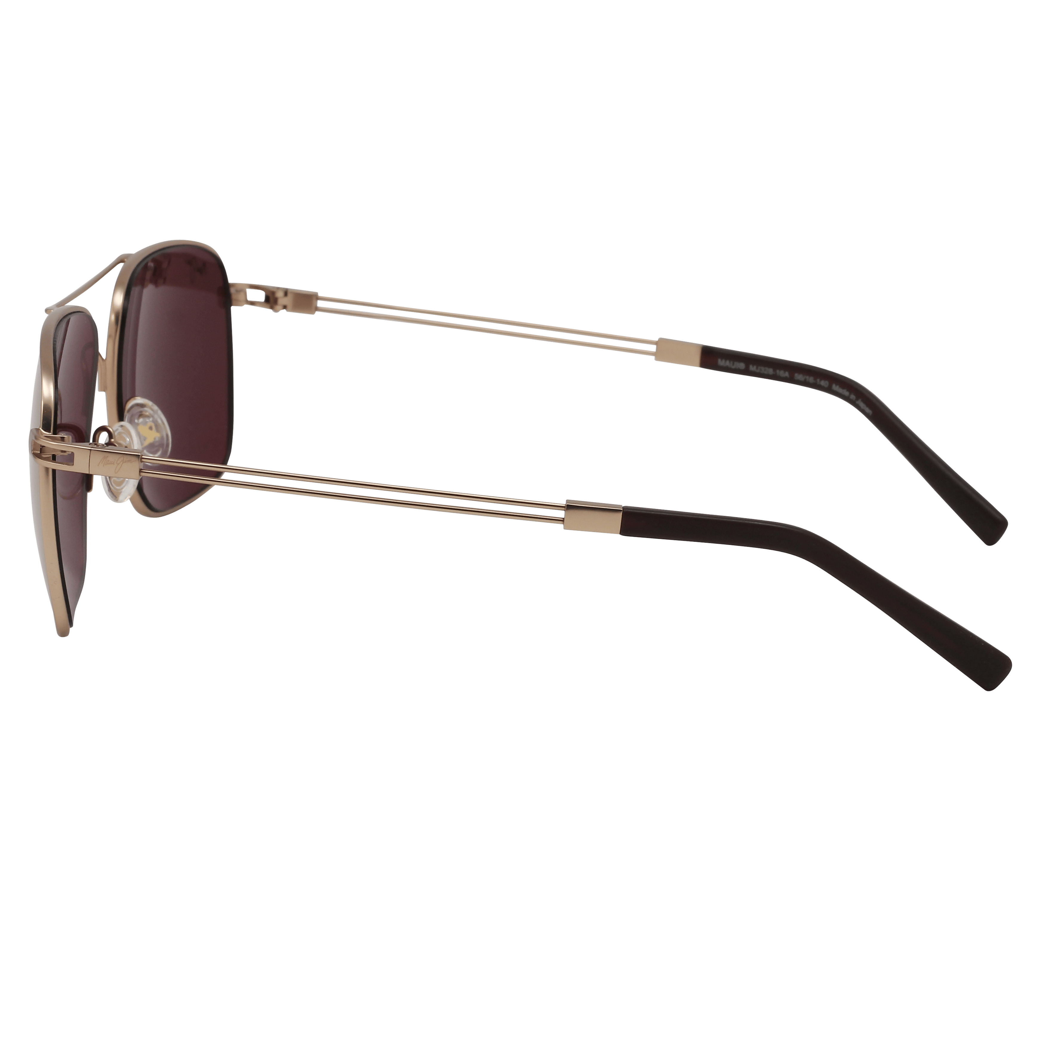 Maui Jim MJ-P328 Sunglass Gold Male Full Metal Sunglass — Gold frame — view 3