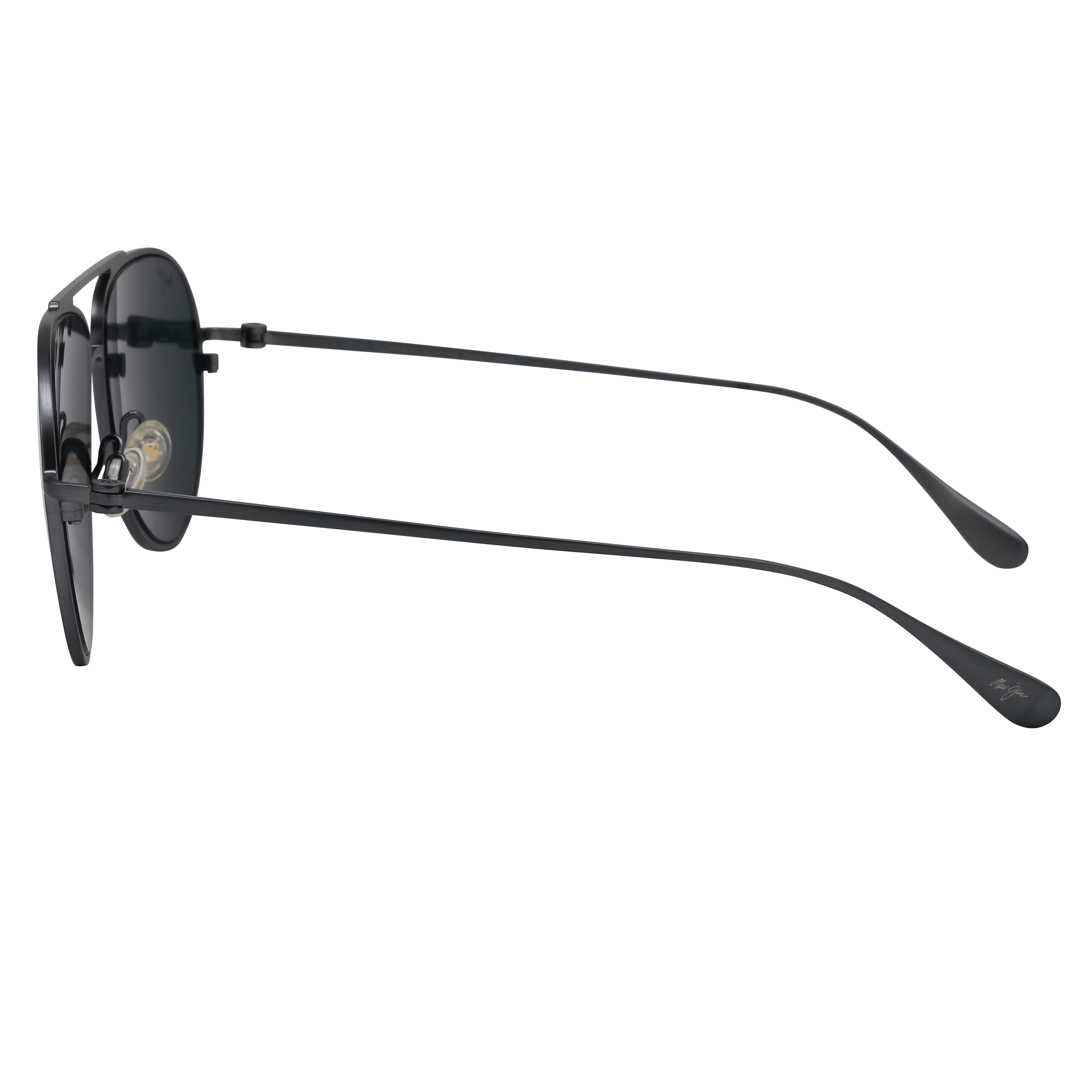 Maui Jim MJ-B543 Sunglass Grey Male Full Metal Sunglass — Grey frame — view 3