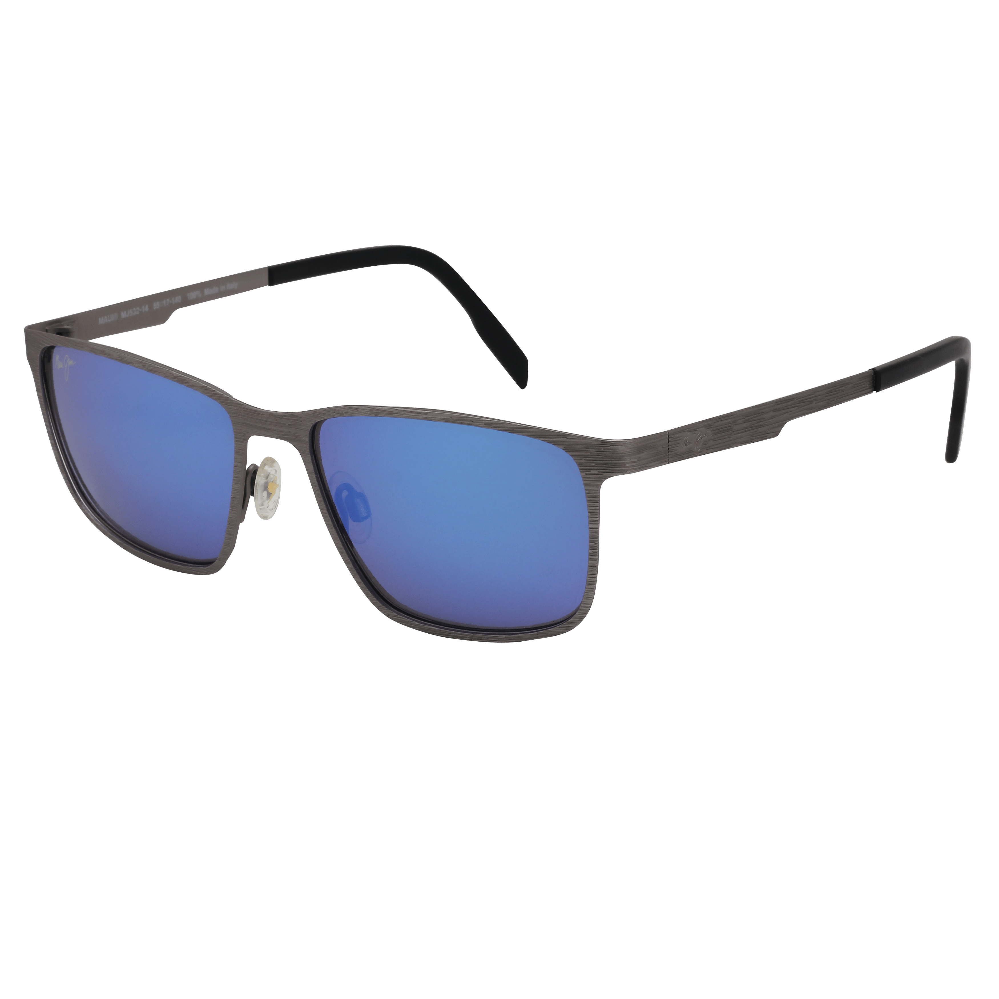 Maui Jim MJ-B532 Sunglass Grey Male Full Metal Sunglass — Grey frame — alternate view