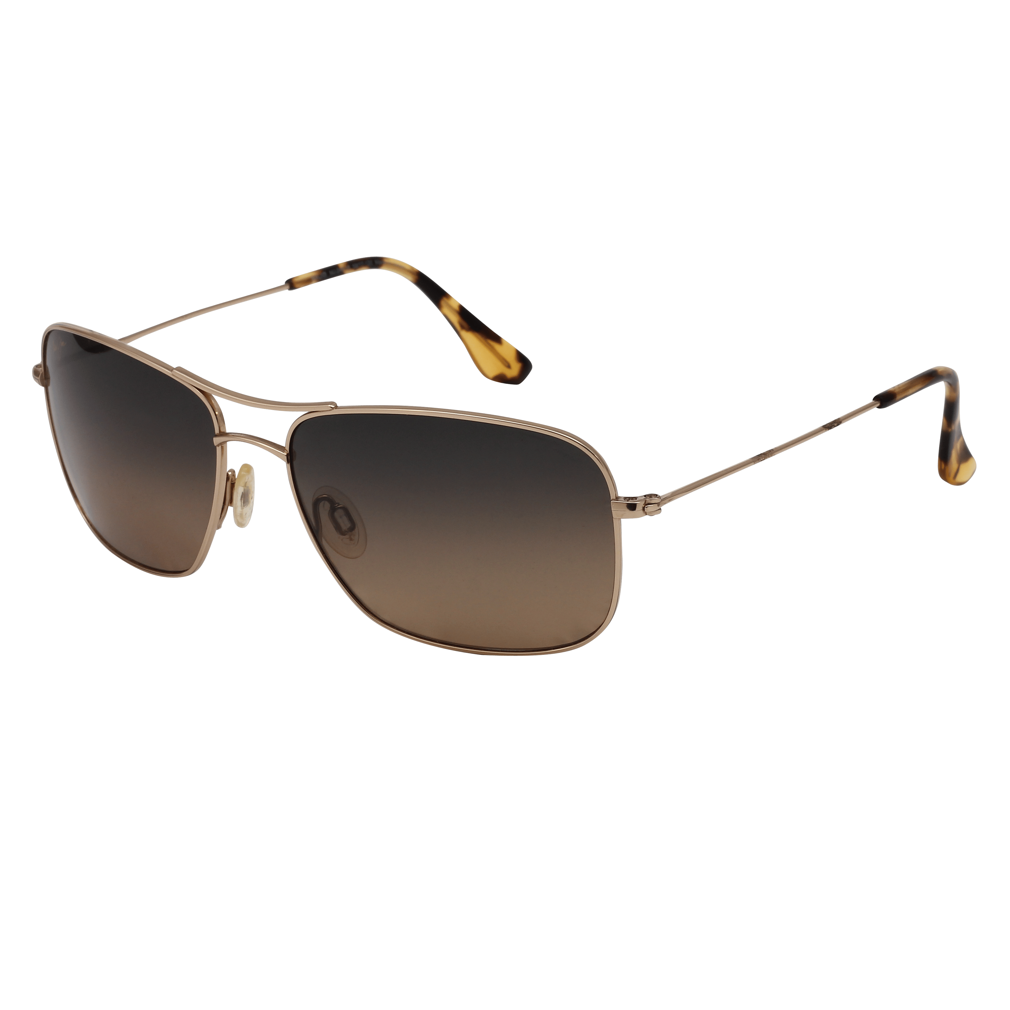 Maui Jim HS246 Sunglass Gold Male Full Titanium Sunglass — Gold frame — alternate view