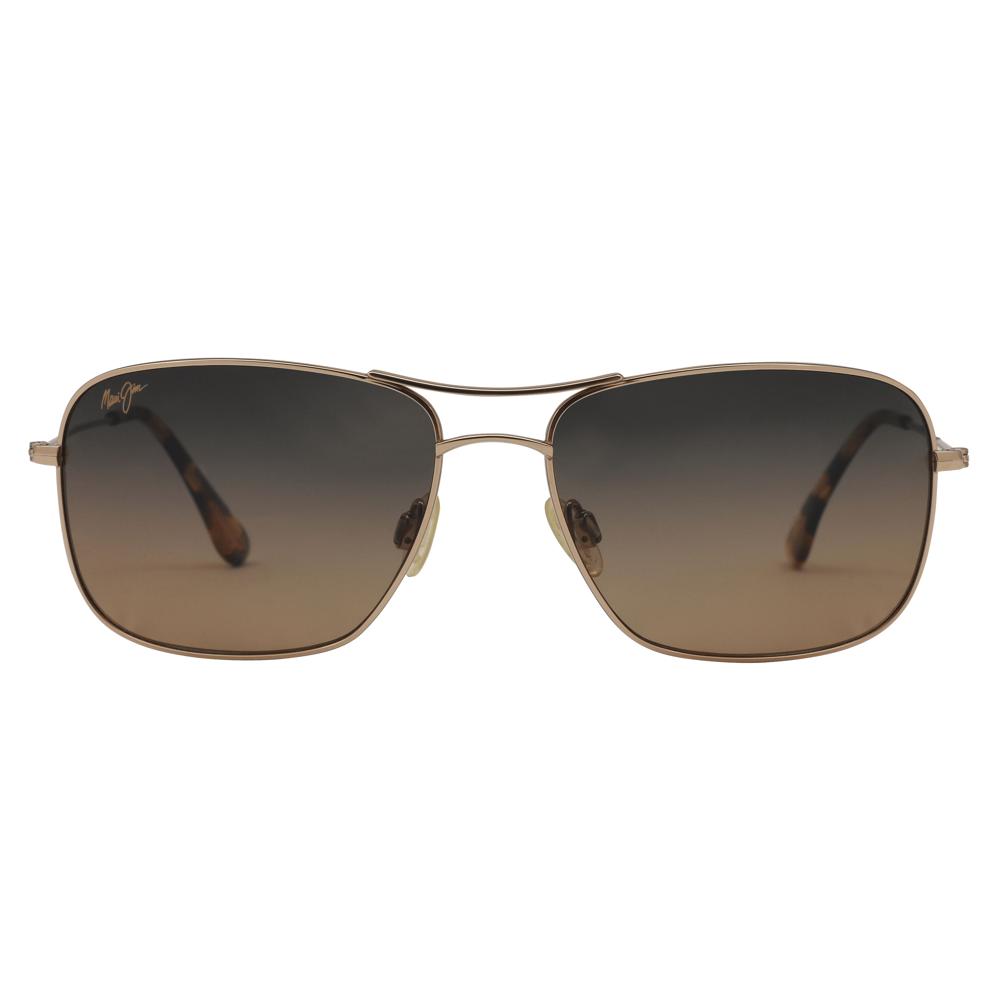 Maui Jim HS246 Sunglass Gold Male Full Titanium Sunglass — Gold frame