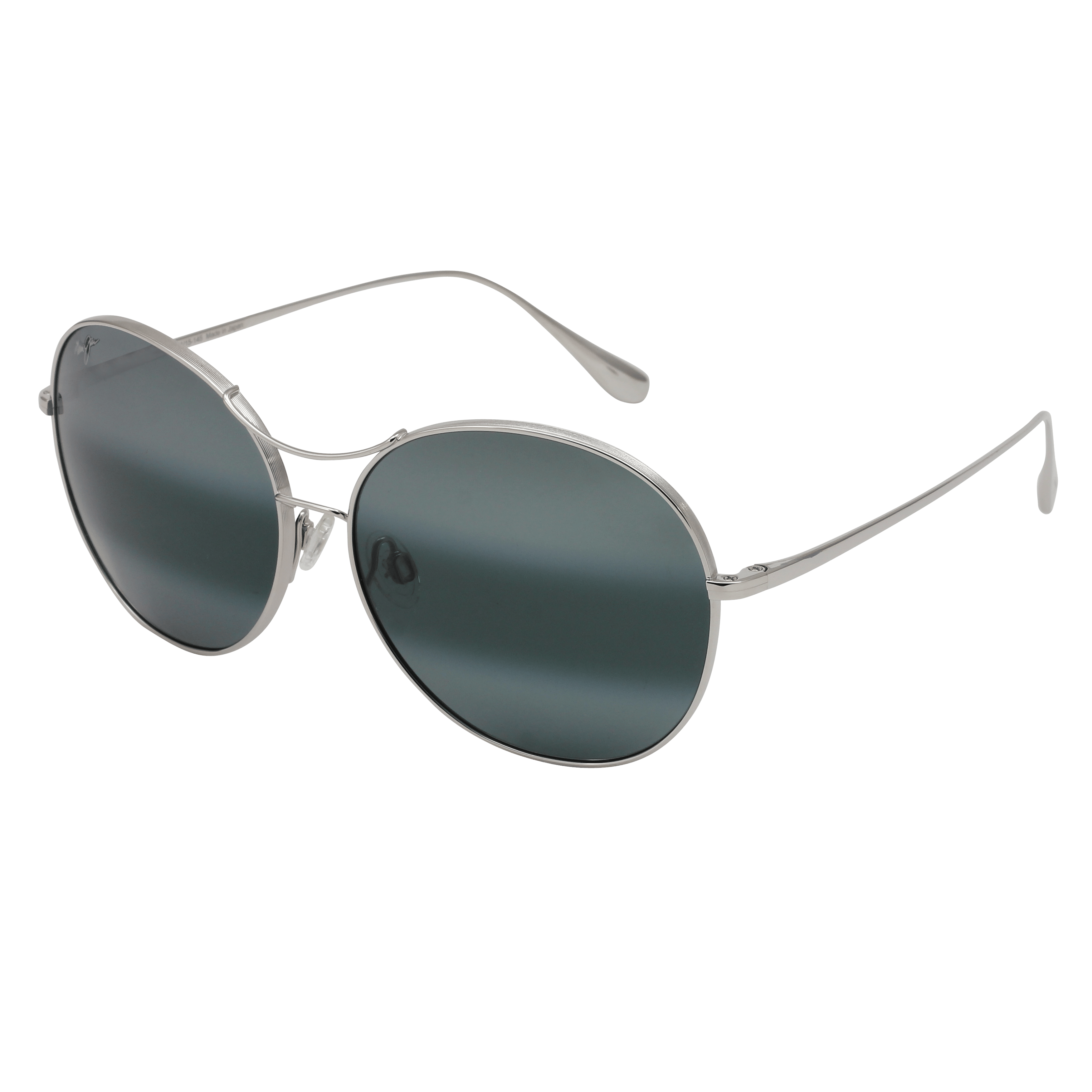 Maui Jim MJ-547 Sunglass Silver Male Full Metal Sunglass — Silver frame — alternate view