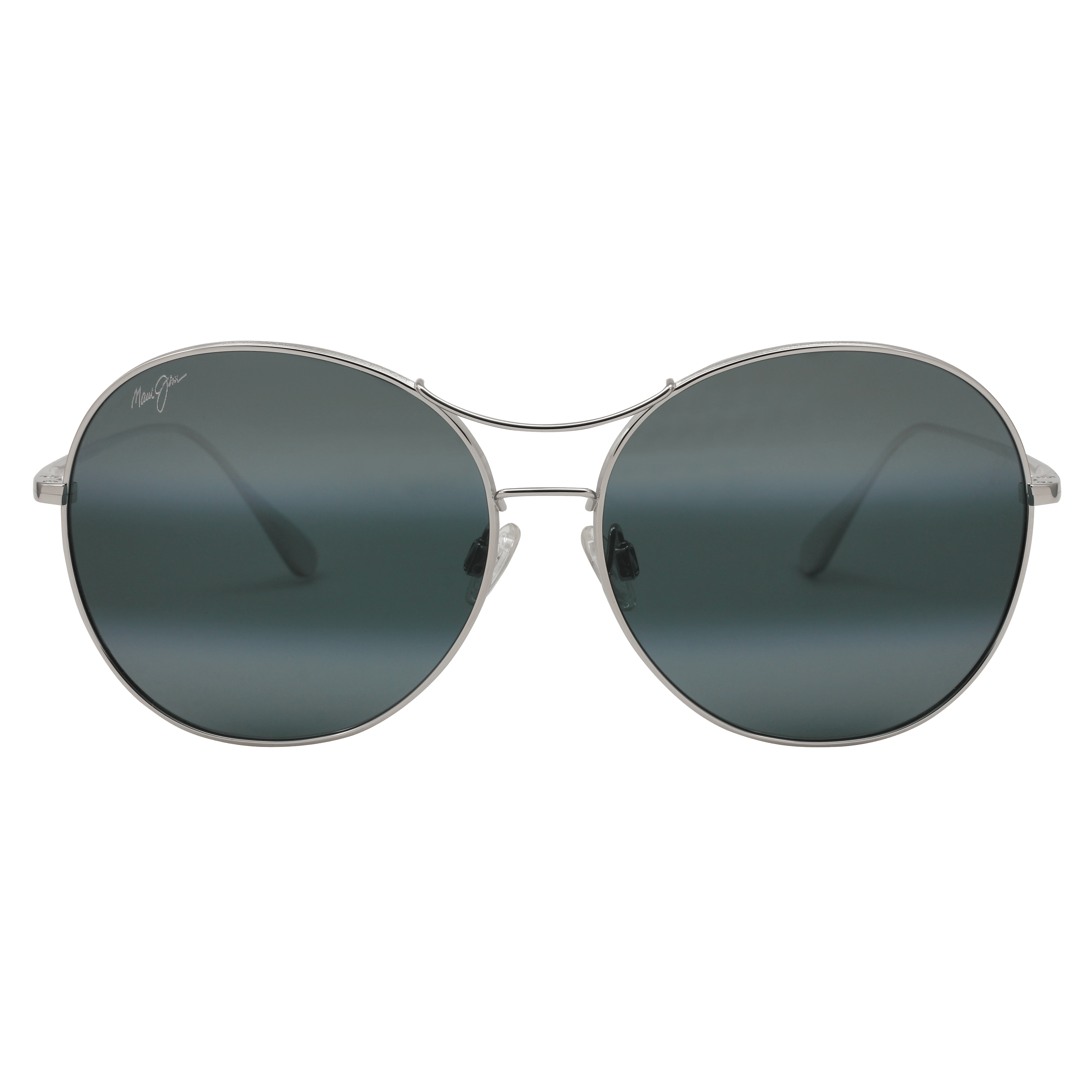 Maui Jim MJ-547 Sunglass Silver Male Full Metal Sunglass — Silver frame