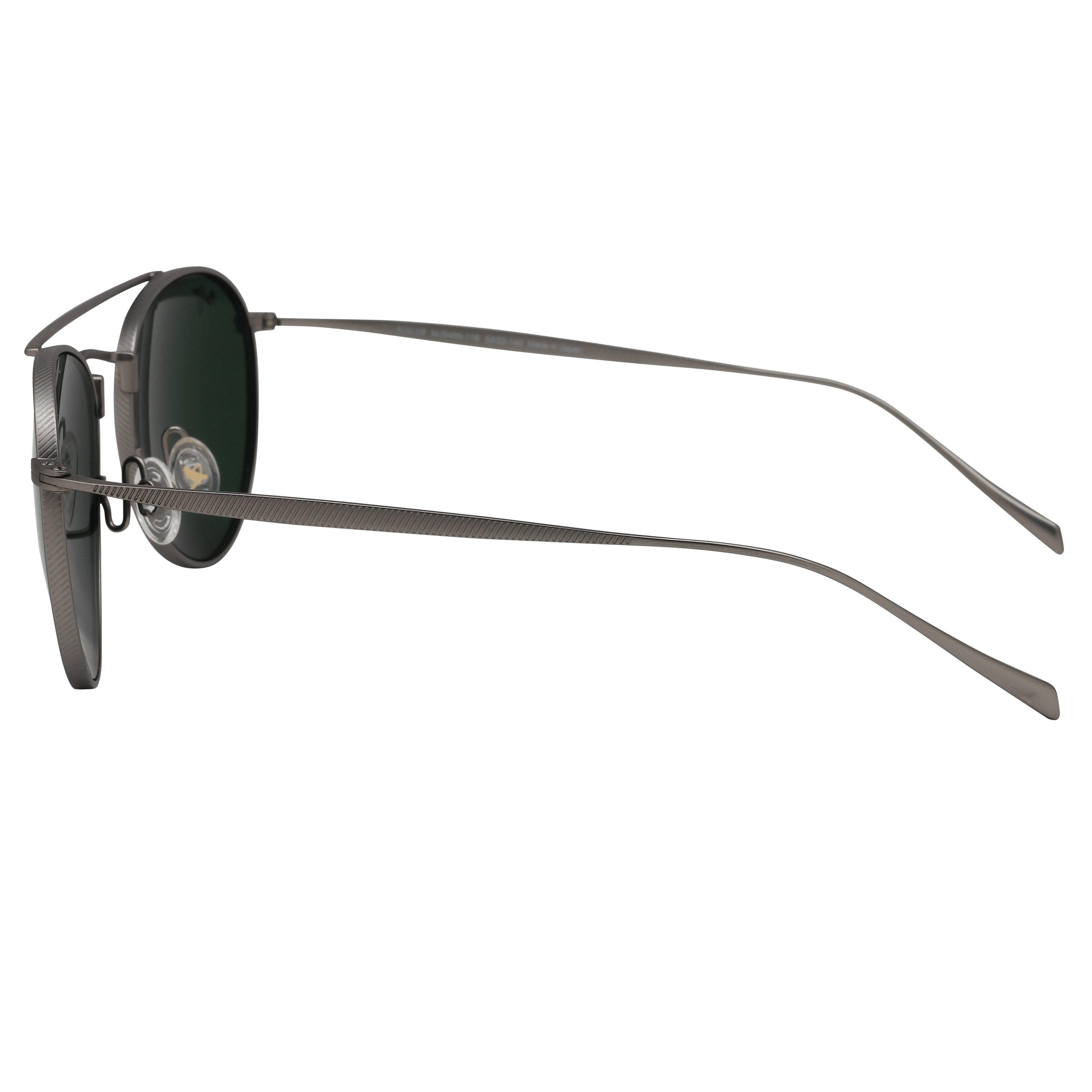 Maui Jim MJ-548 Sunglass Grey Unisex Full Titanium Sunglass — Grey frame — view 3